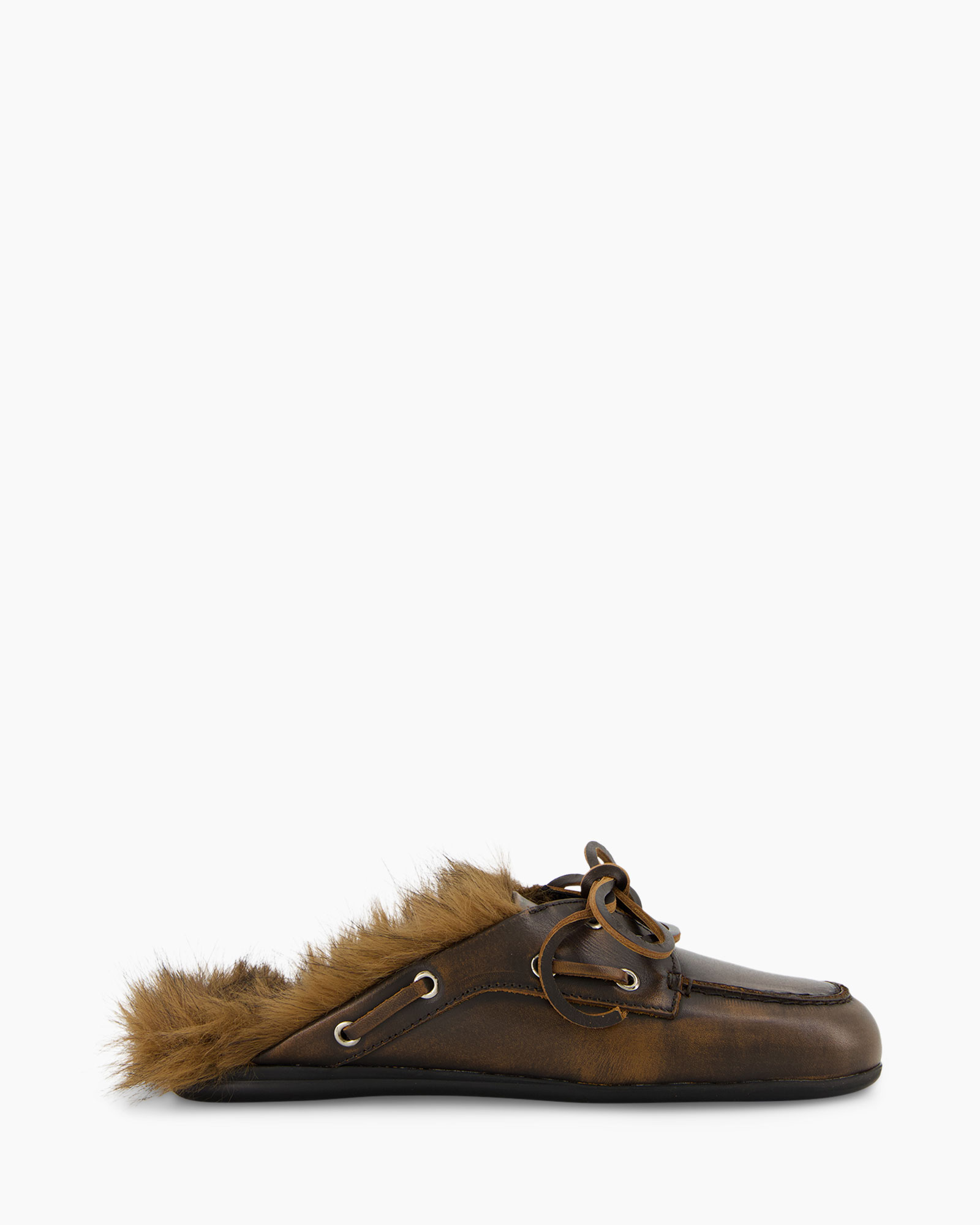 moccasin, loafer, leather, fur-trim, slip-on