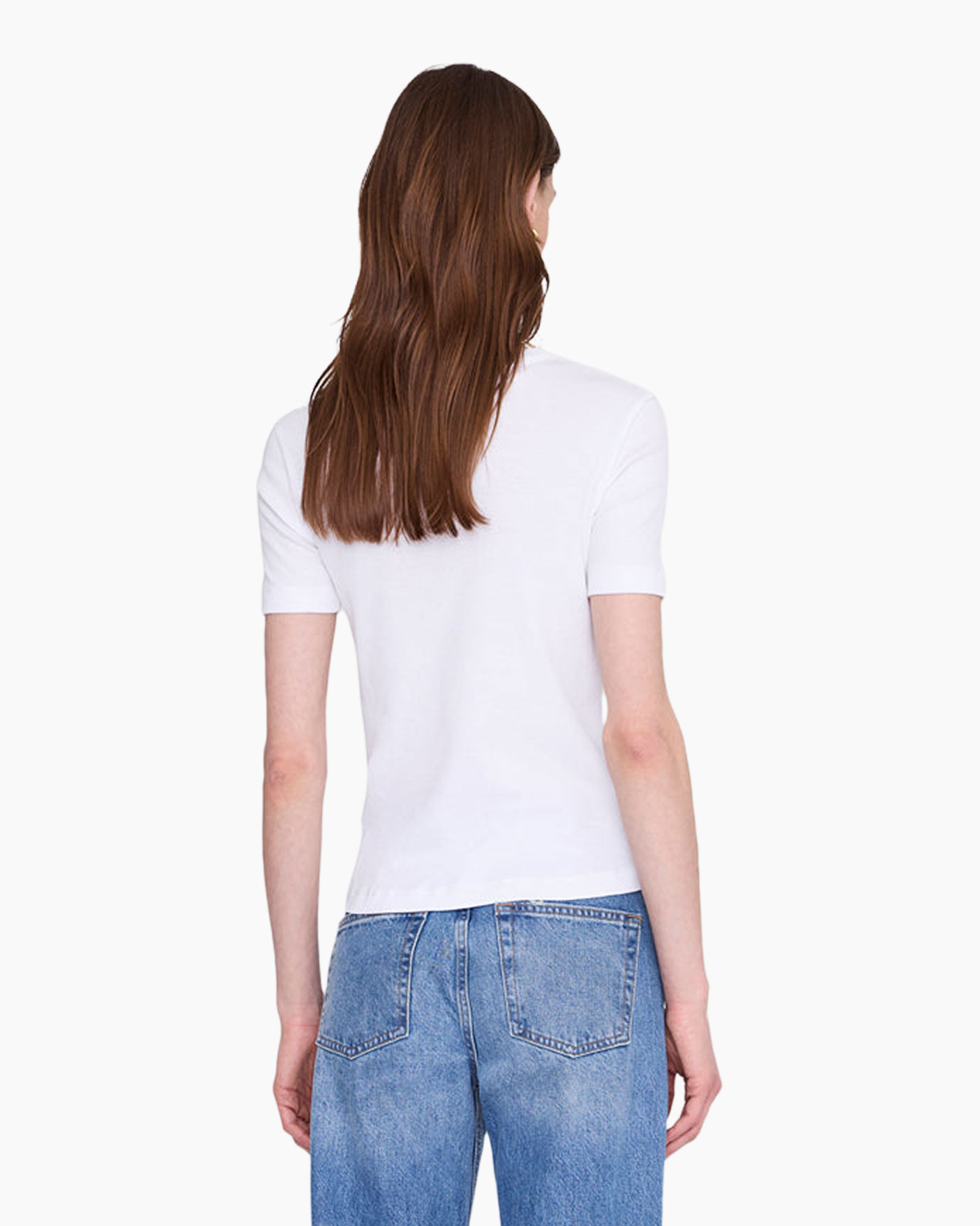 t-shirt, short-sleeve, white, women, top