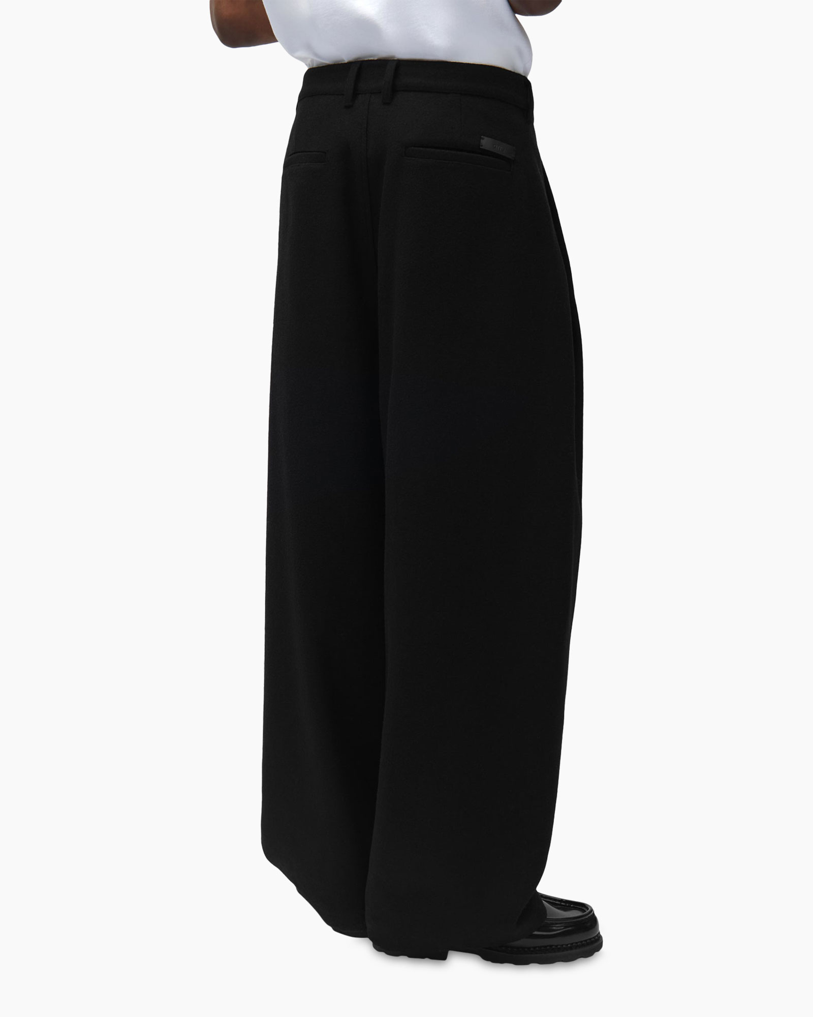 trousers, wide-leg, black, pants, formal