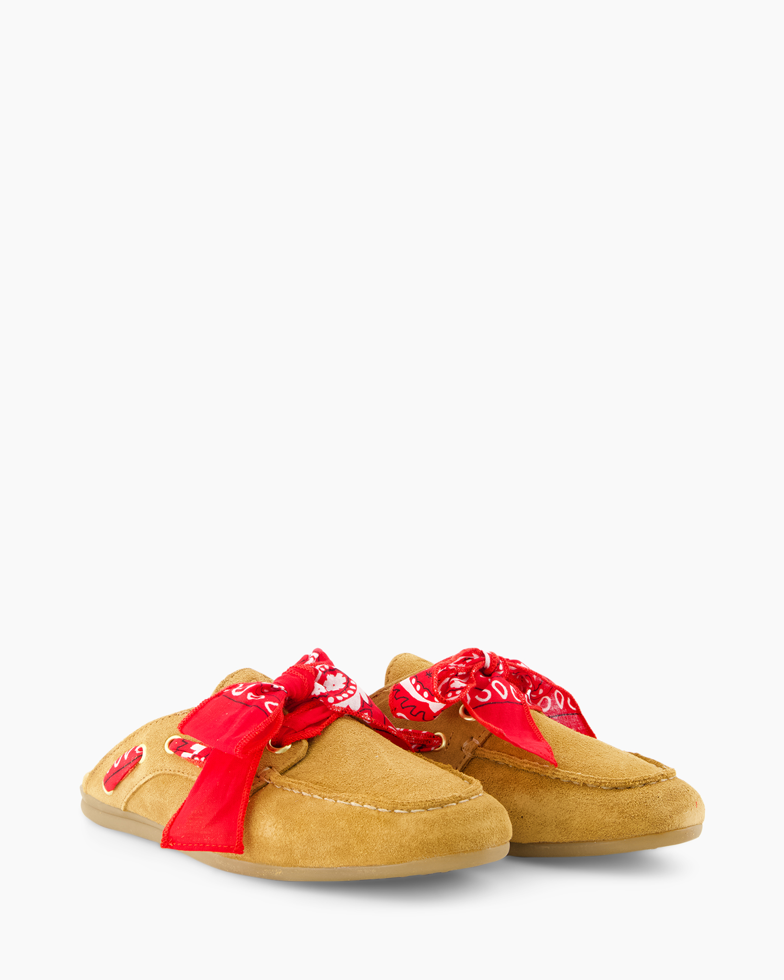 moccasins, slippers, suede, red_bandana, casual_shoes
