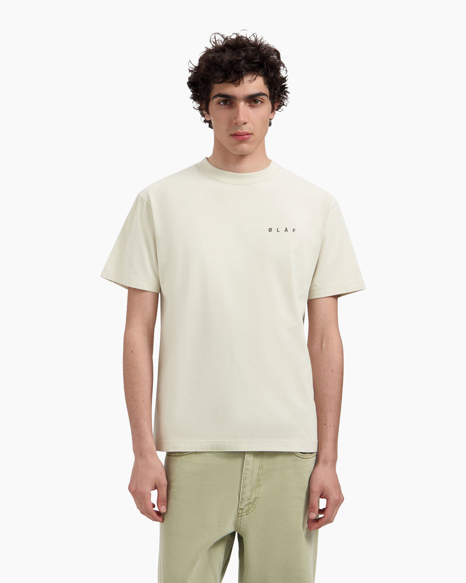 T-shirt Korte Mouw Lasso Face Beige