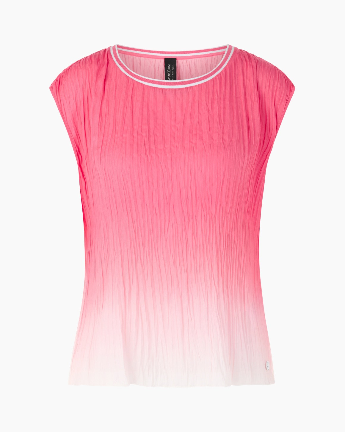 tank top, gradient, pink, crinkle, sleeveless