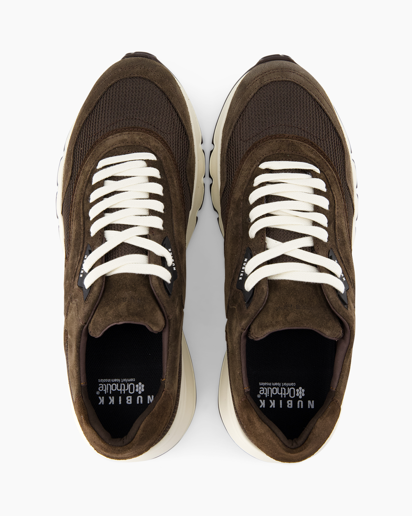 sneakers, brown, mesh, laces, midsole