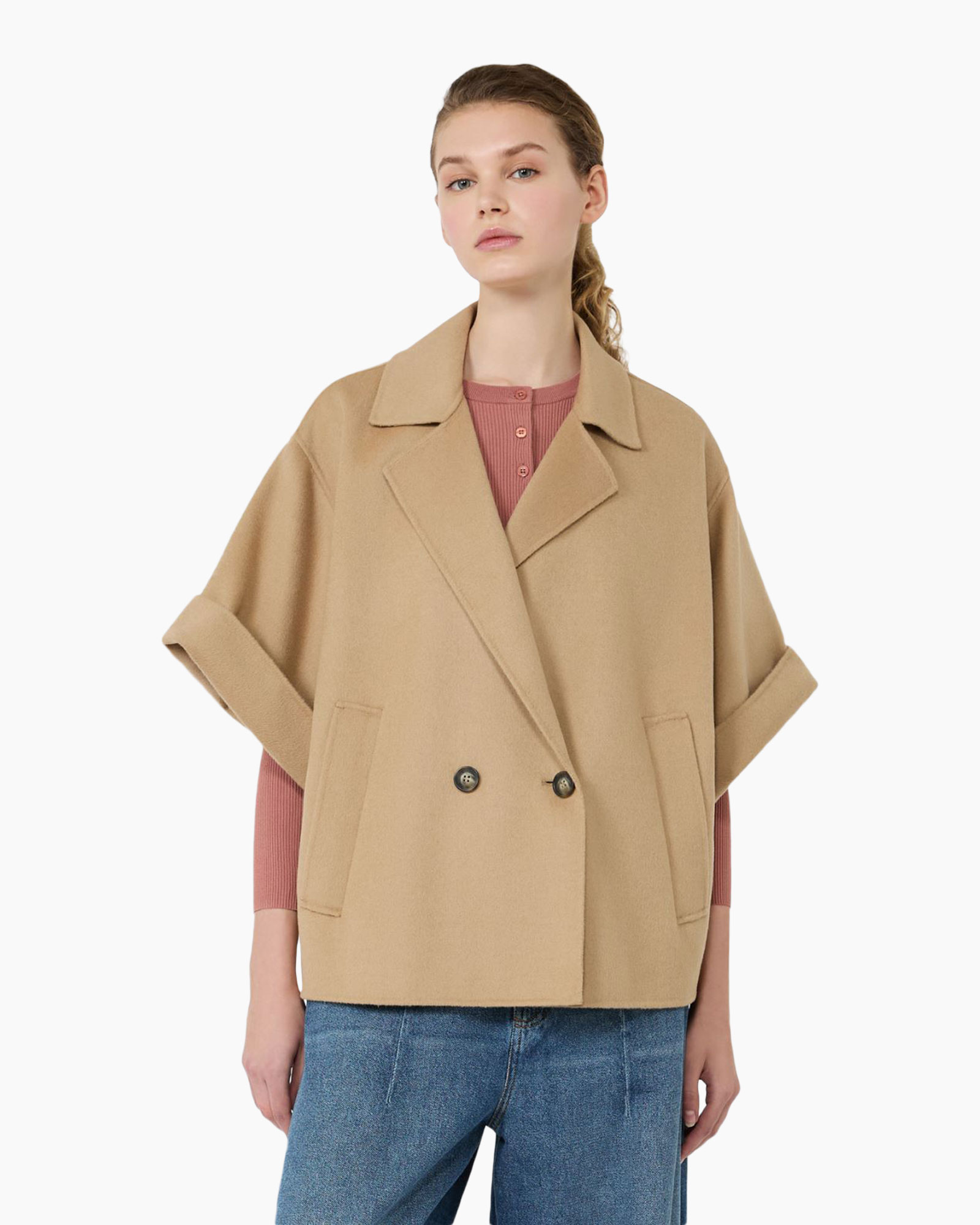 cape, coat, coatigan, camel, oversized