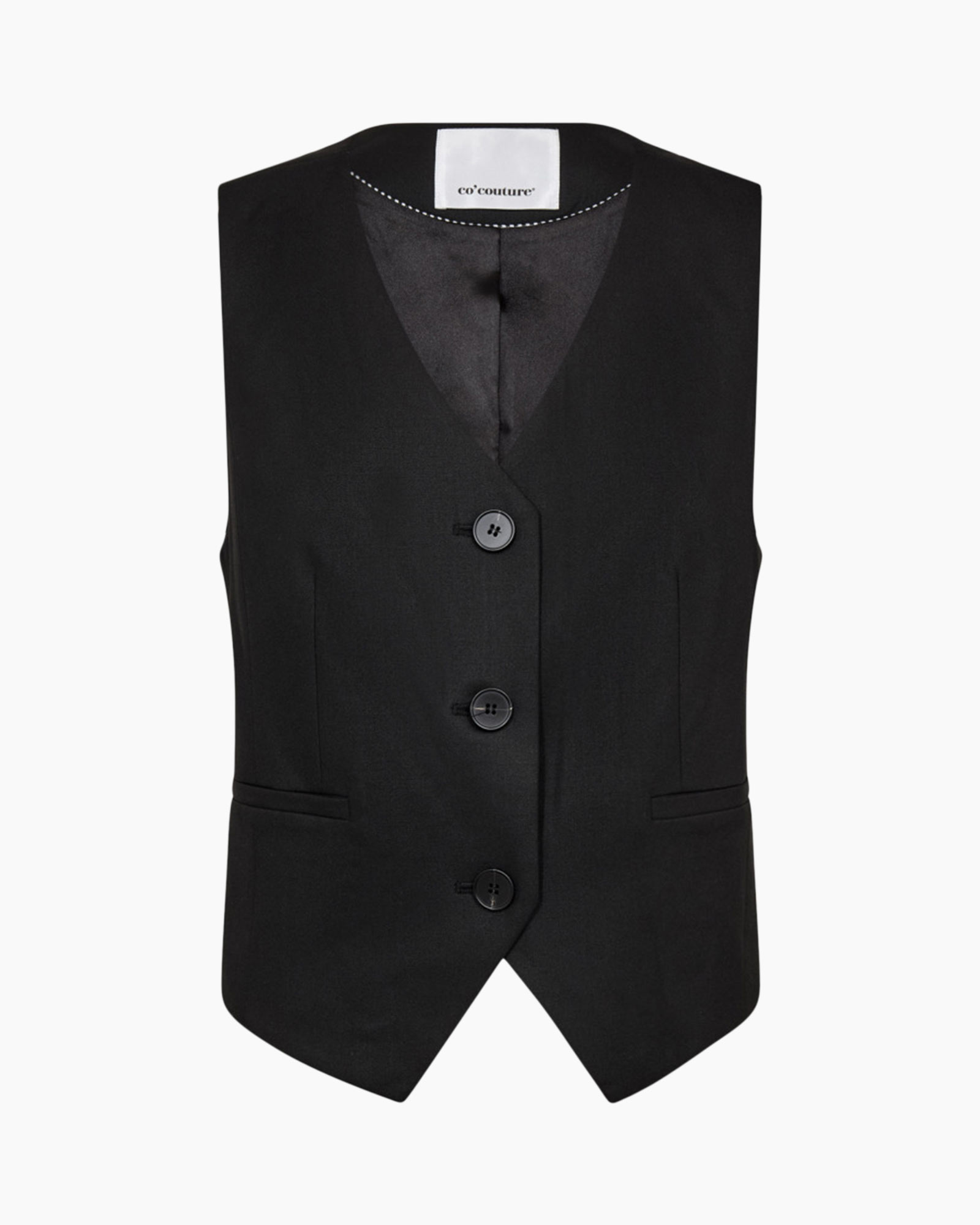 Vest Sibelle Open Back Zwart