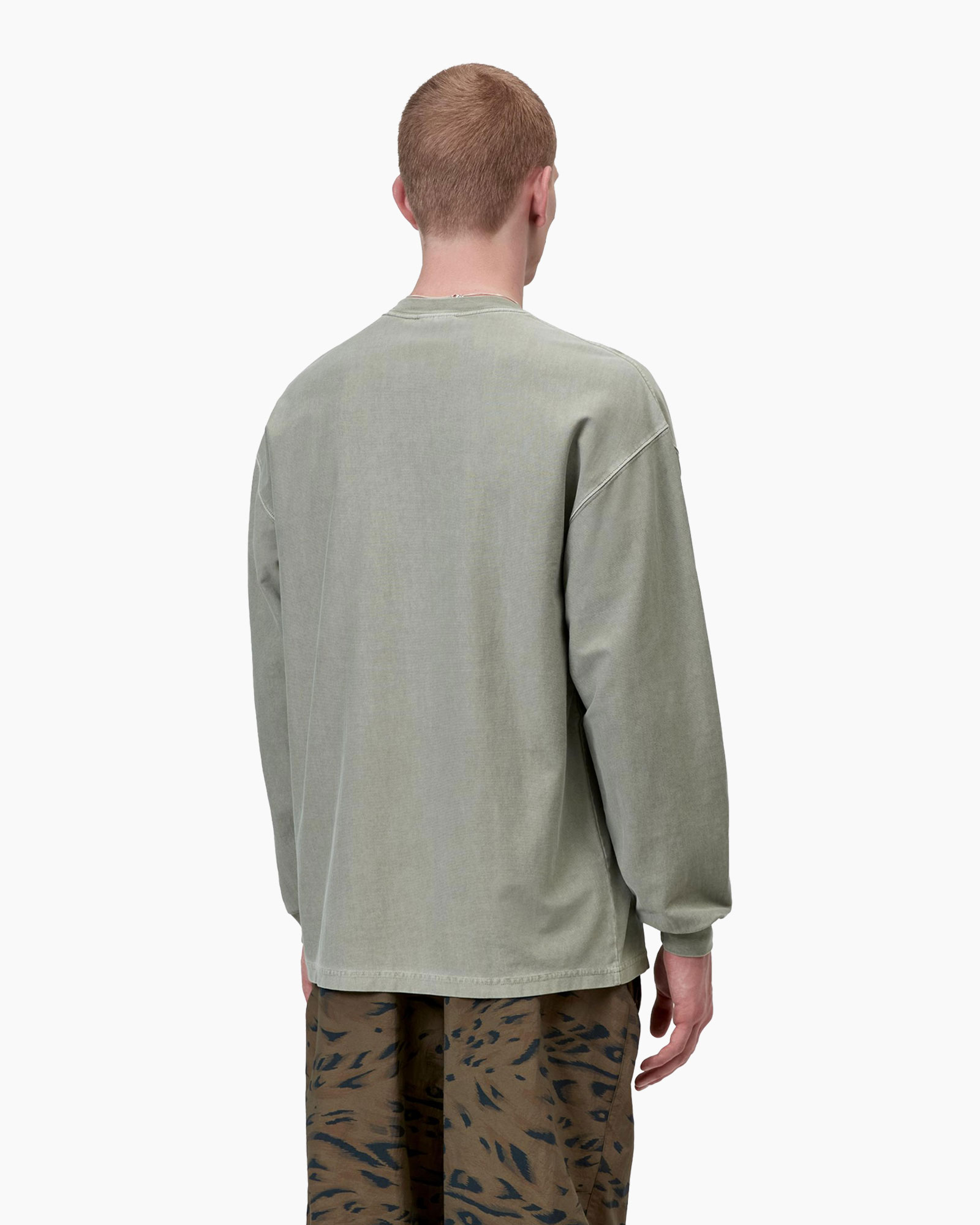 long-sleeve, tshirt, pocket, carhartt, green-gray