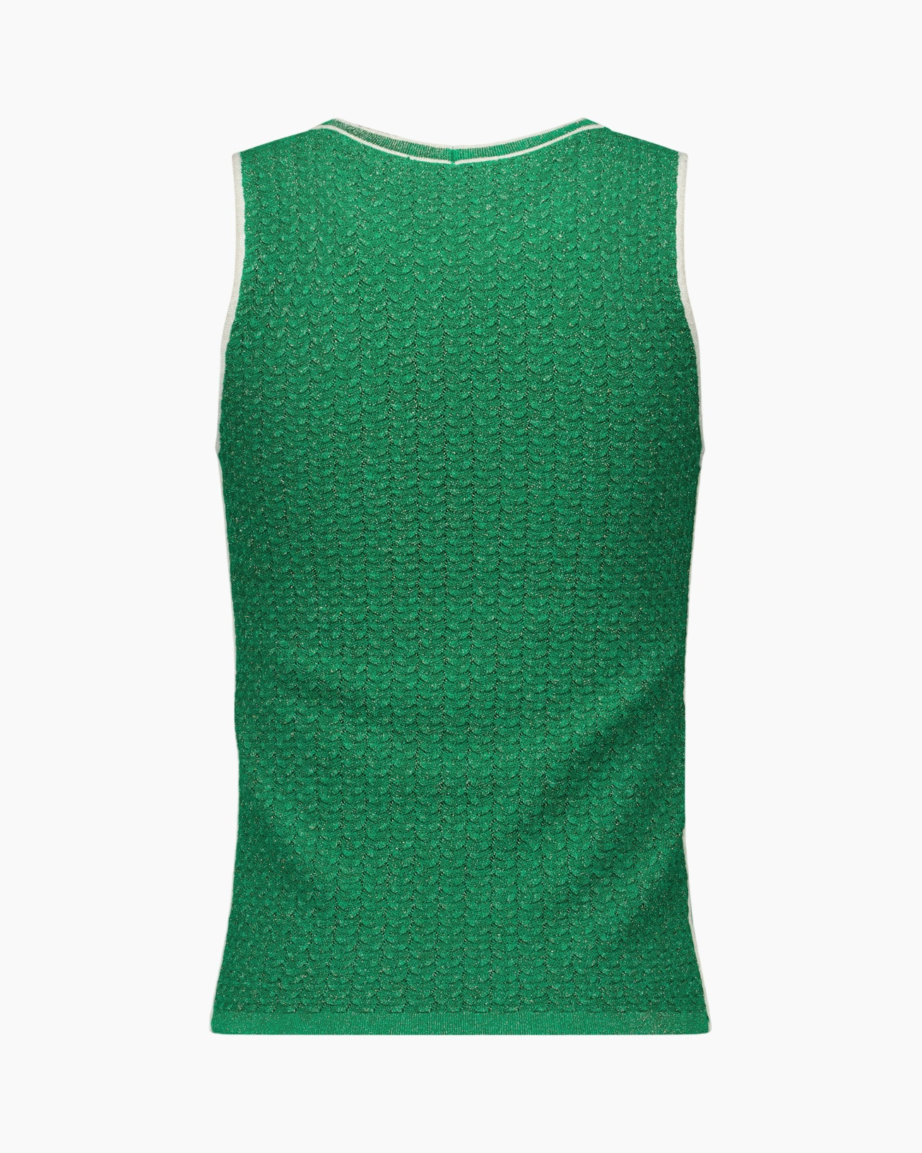 tank top, green, textured, sleeveless, knit pattern