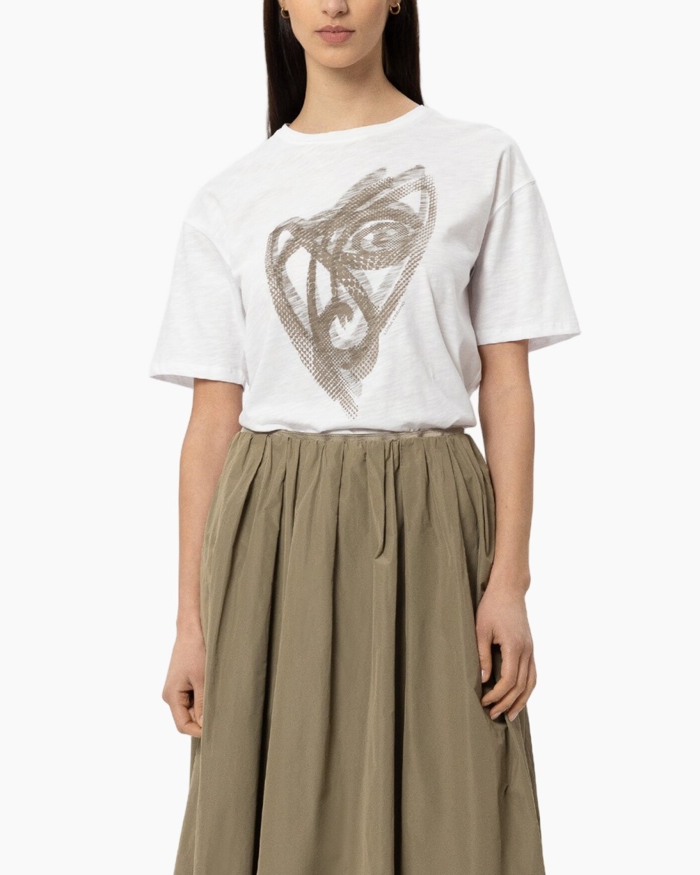 t-shirt, graphic tee, short sleeve, white, cotton