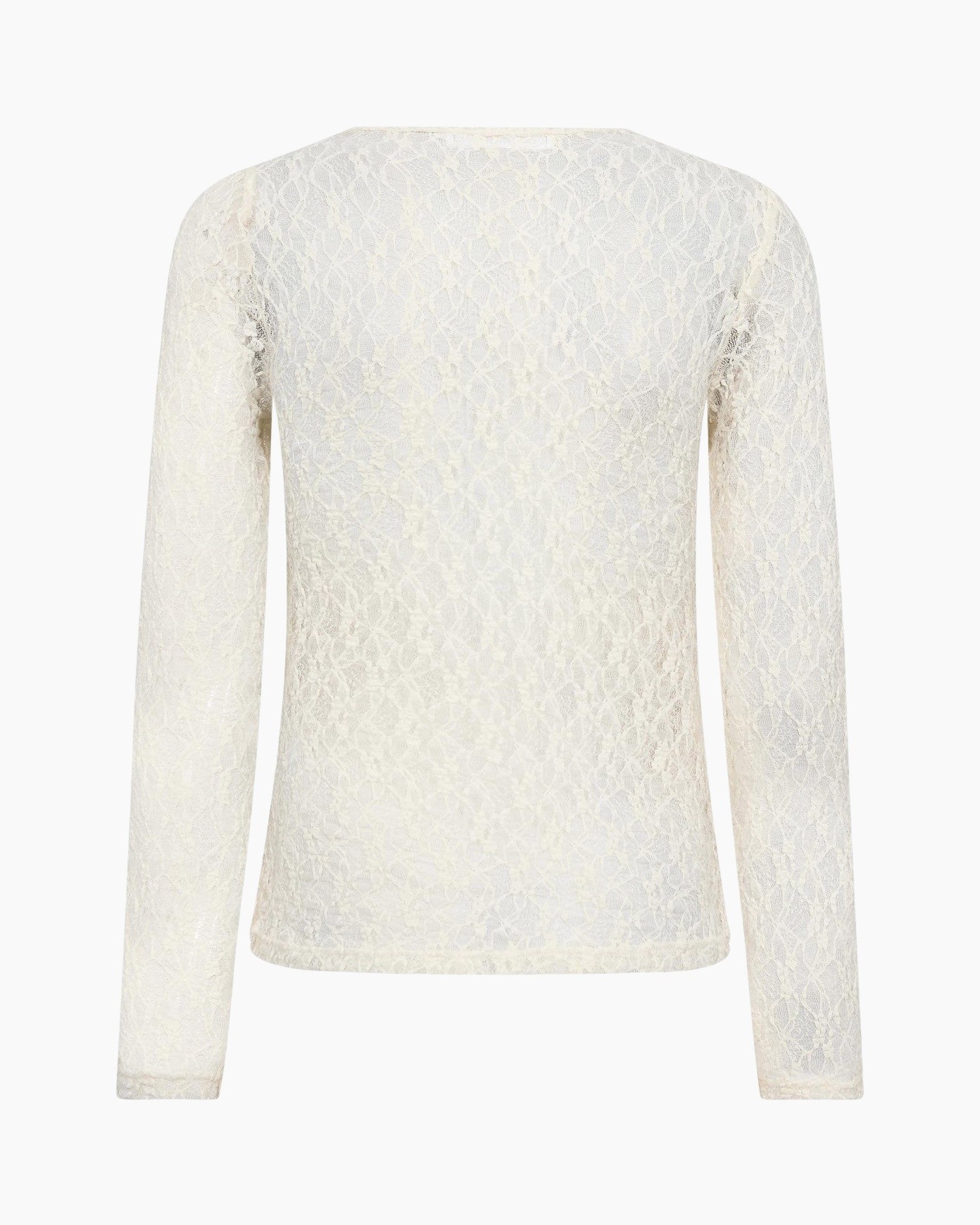 lace, long-sleeve, top, white, sheer