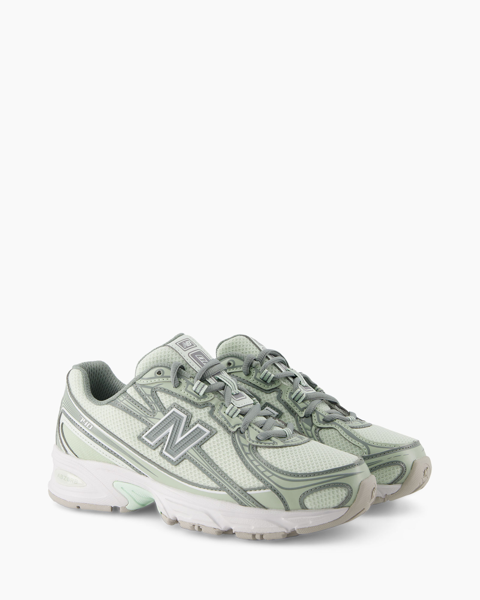 running shoes, mesh, light green, memory foam?, grip sole