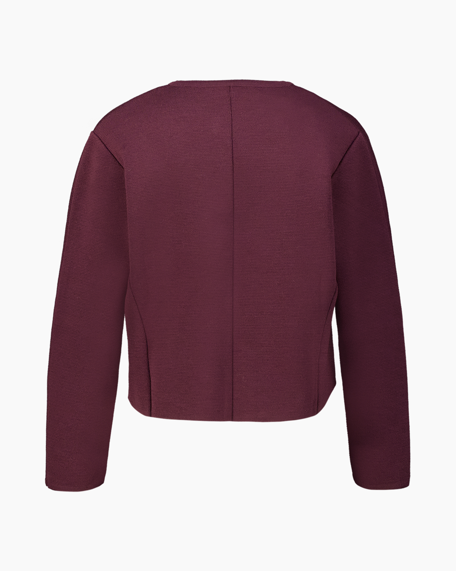 jacket, knit, long-sleeve, burgundy, solid color