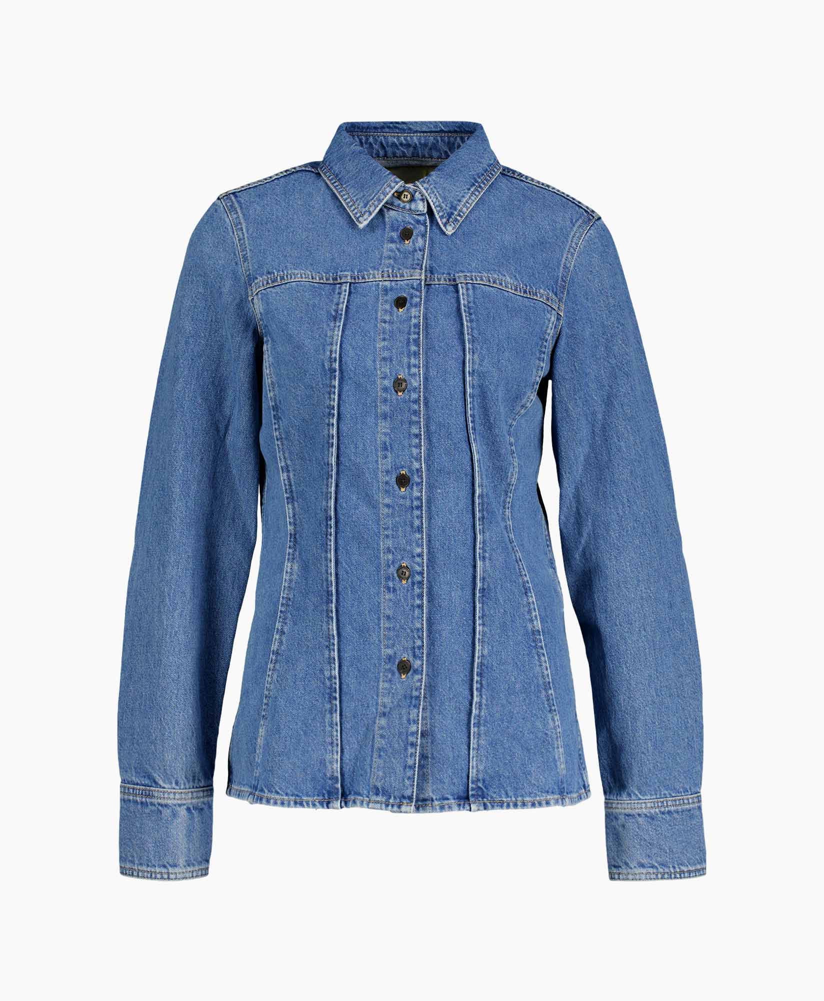 denim, jacket, blue, long-sleeve, button-down