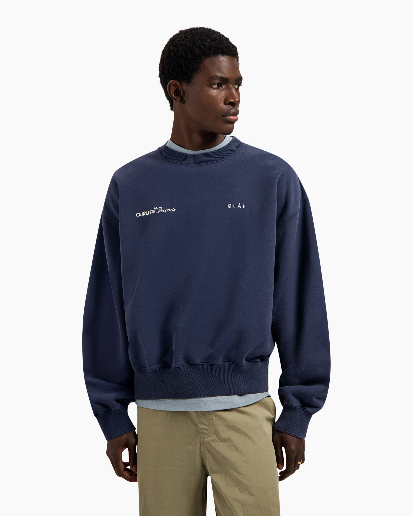 sweatshirt, crewneck, navy, long-sleeve, casual