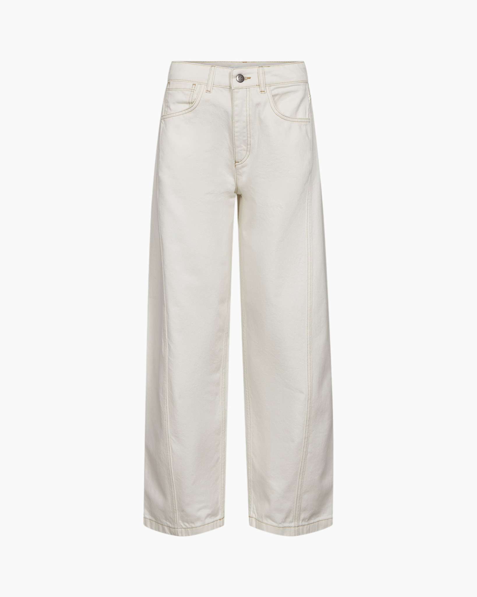 pants, jeans, wide-leg, beige, mid-rise