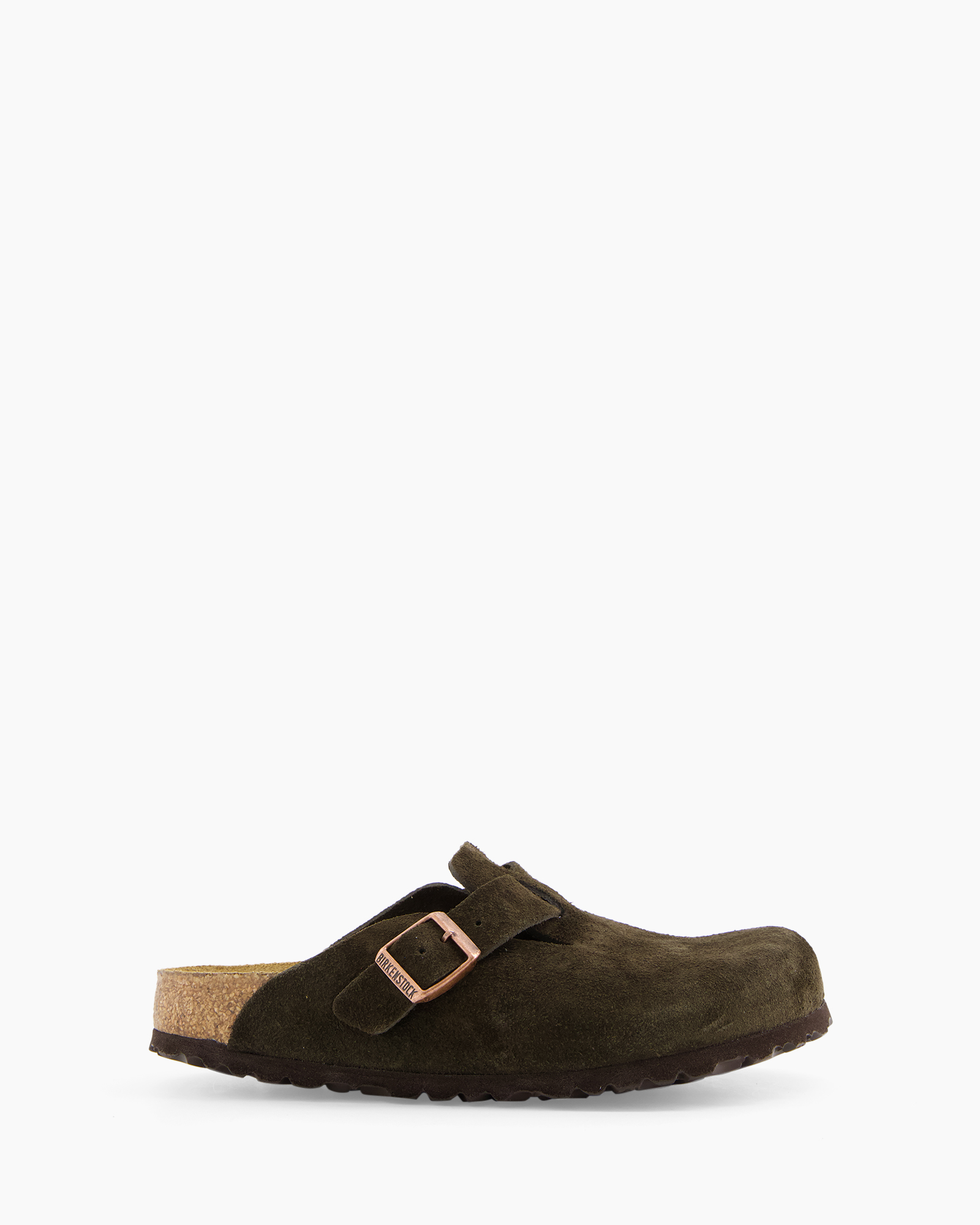 slipper, cork, foam, buckle, brown