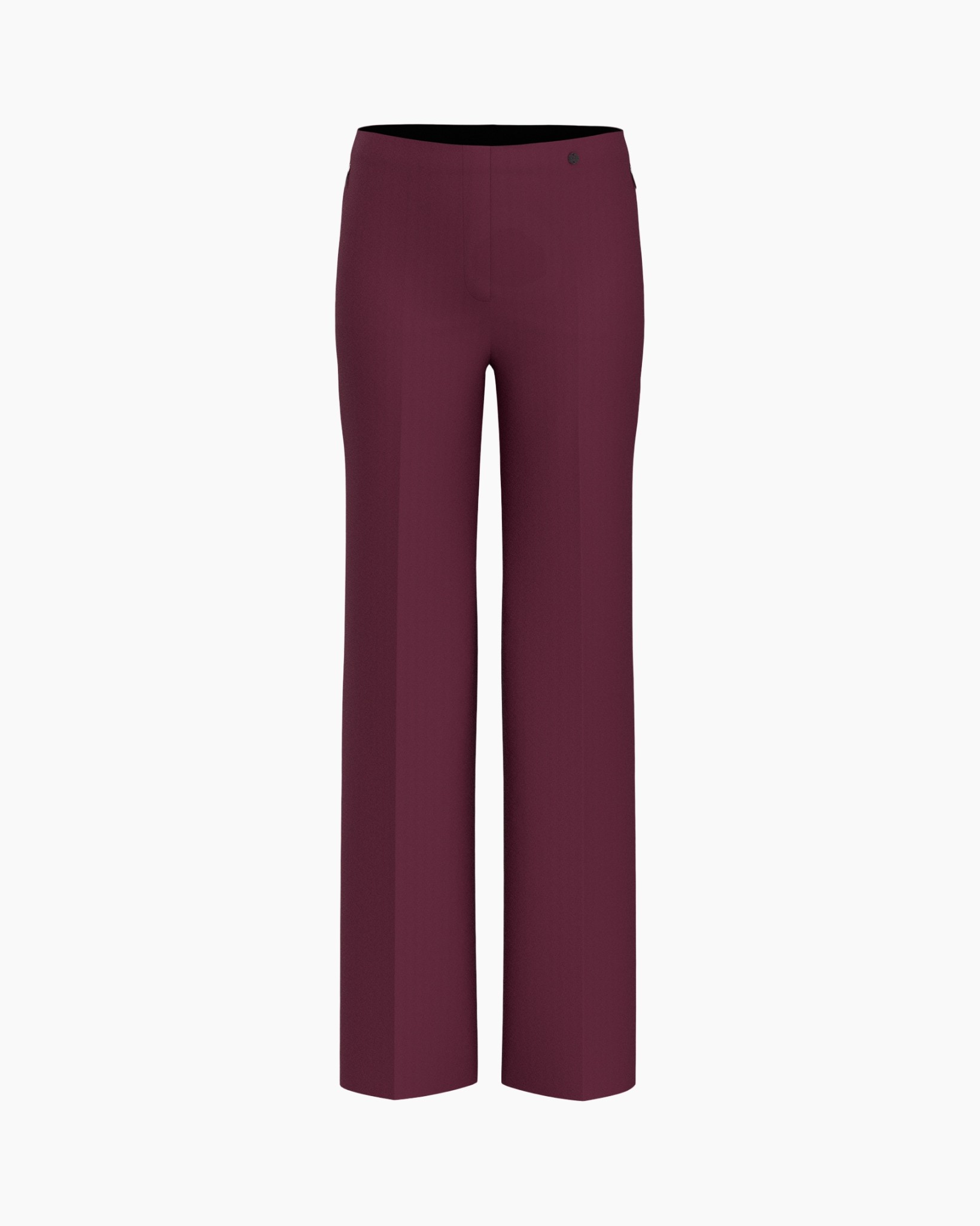 pants, wide-leg, burgundy, high-waisted, solid-color