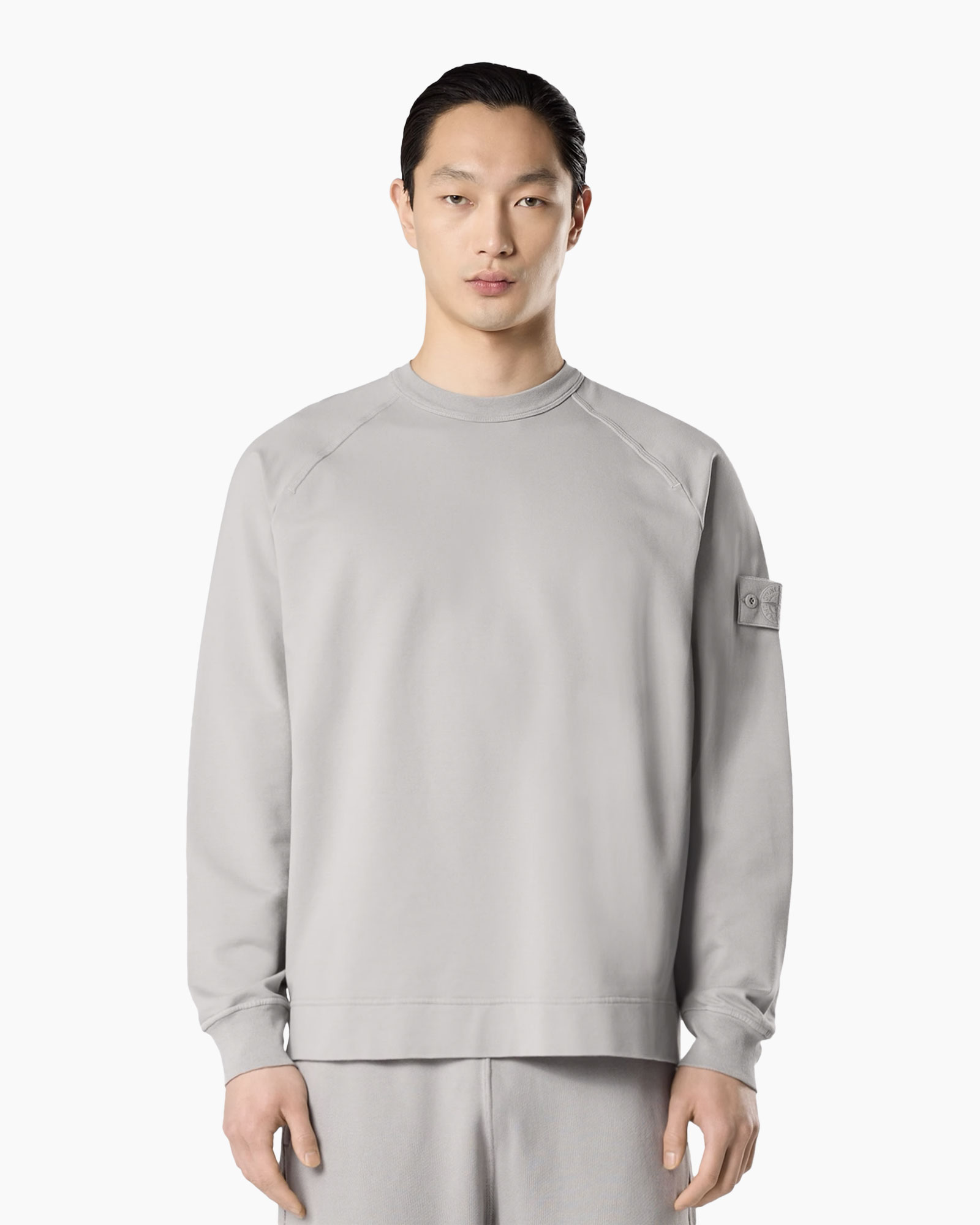 crewneck, sweatshirt, longsleeve, stone gray, pullover