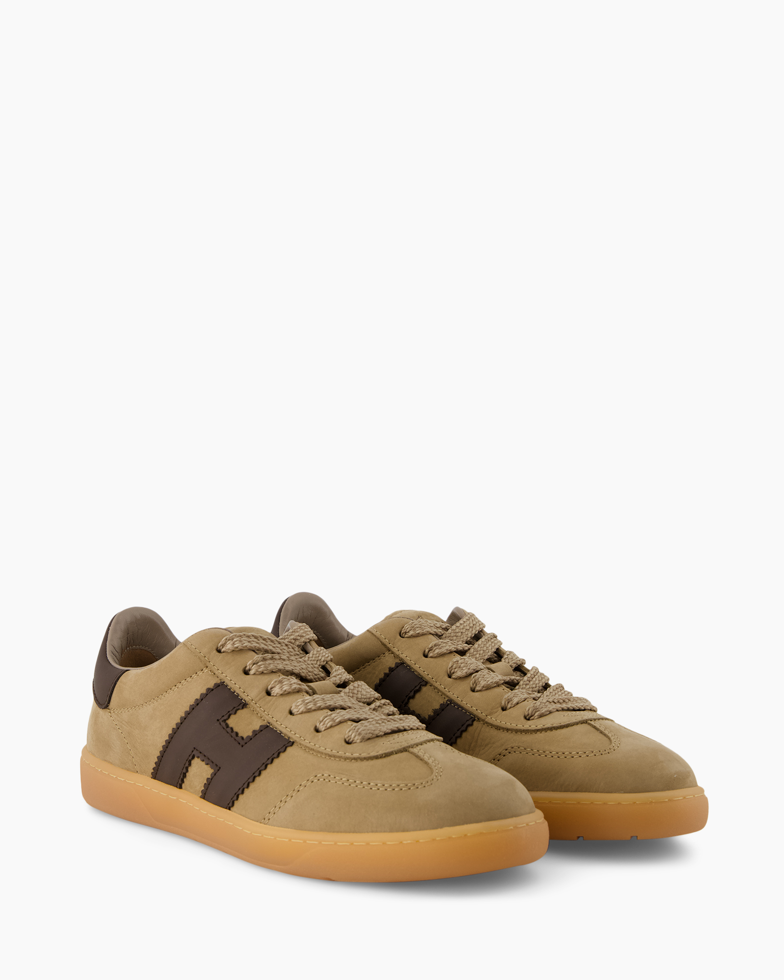 sneakers, tan, brown, lace-up, gum sole