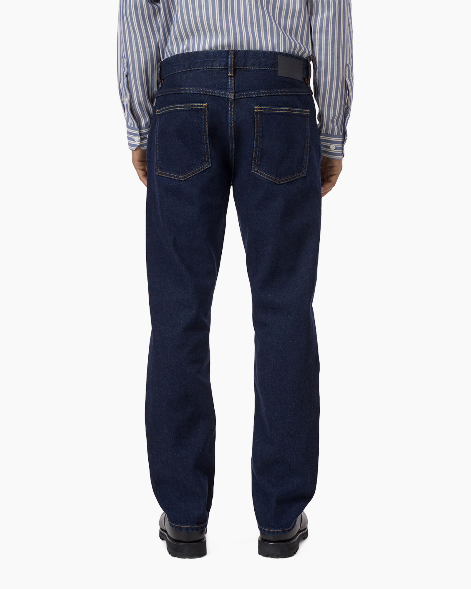 pants, jeans, dark blue, straight leg, men's