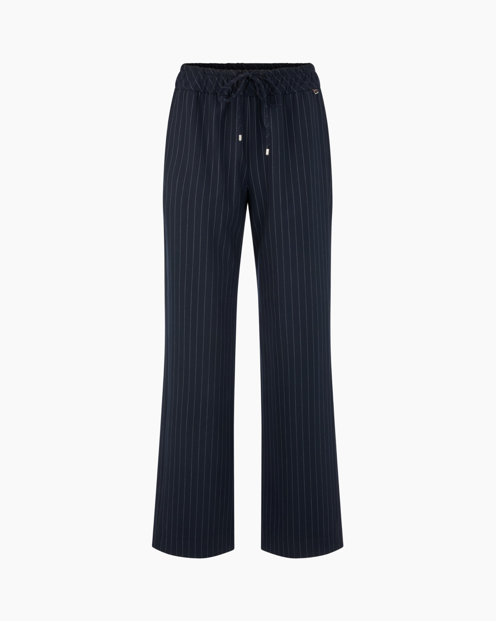 pants, trousers, pinstripe, navy, drawstring