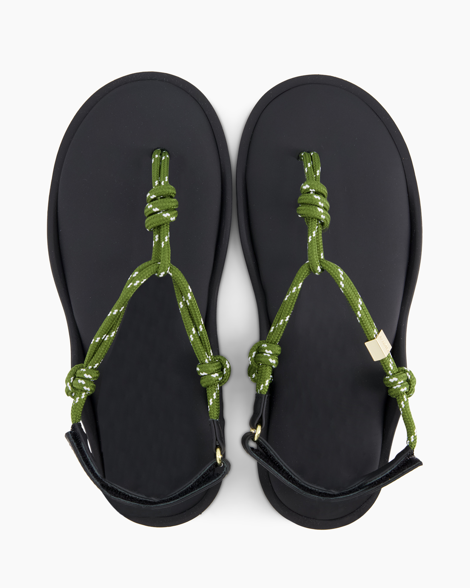 sandals, flat sandals, strappy sandals, rope straps, black
