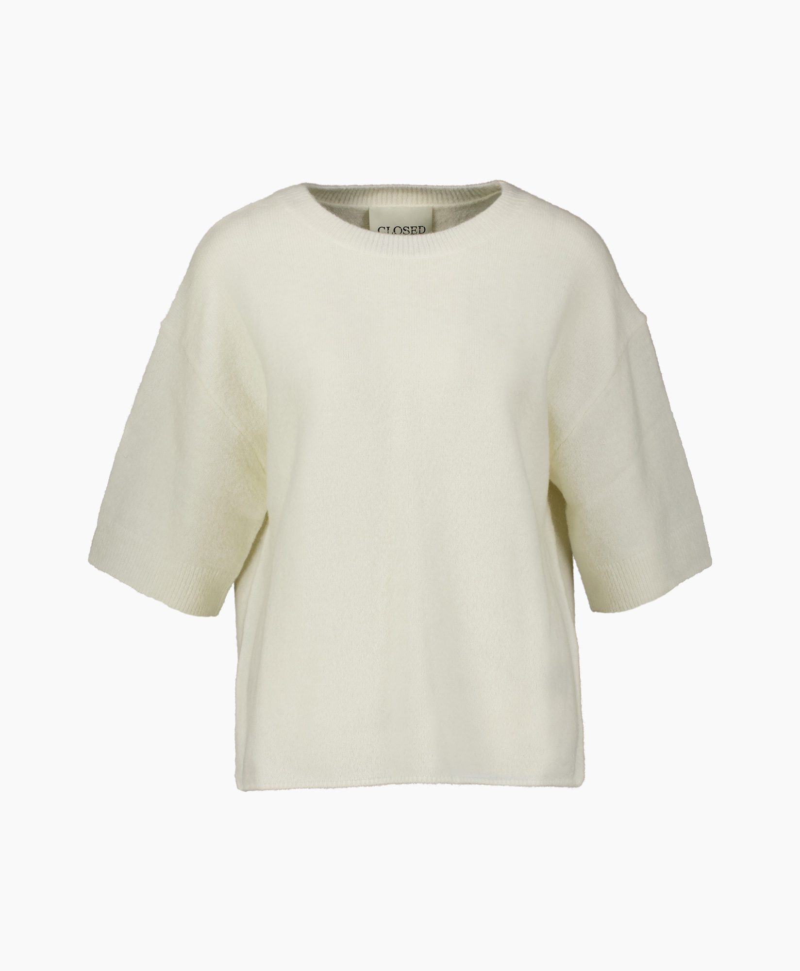 Sweater Crew Neck Short Sleeve Ecru