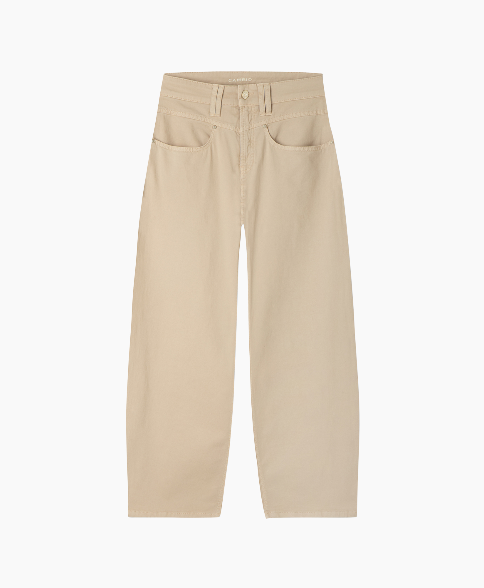 Pantalon Odele Ppt Brushed Cotton Twill Stretch Zand