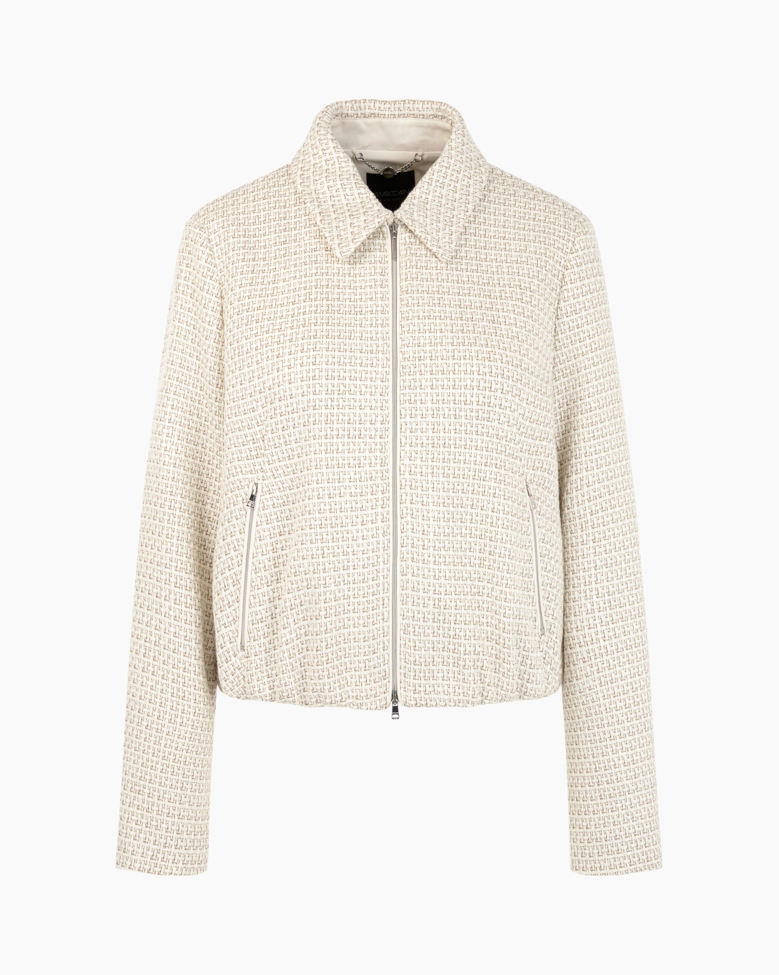 jacket, coated textile, zipper, collar, pockets