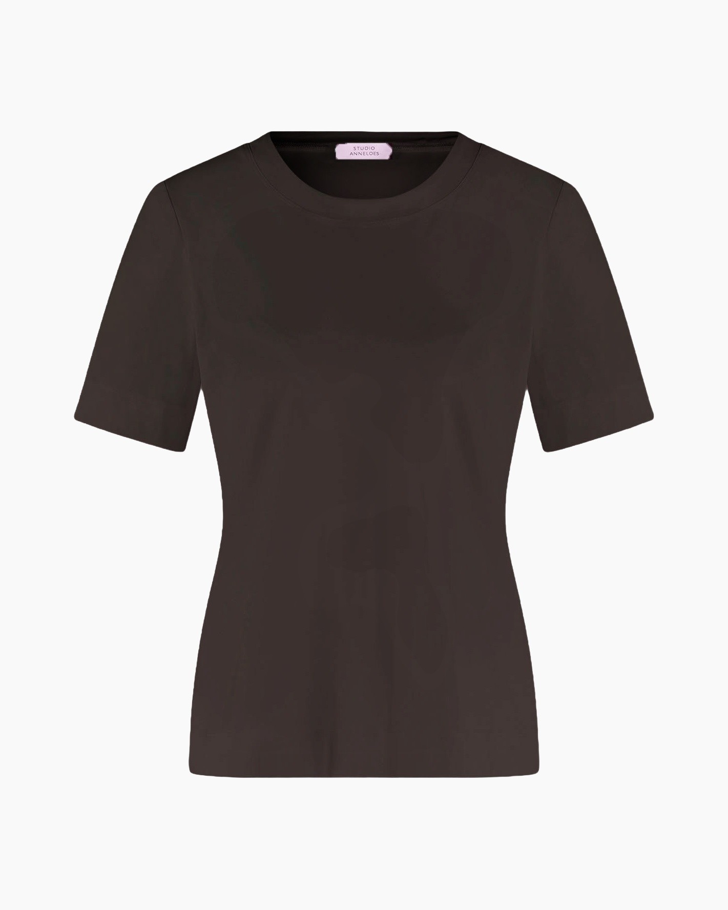 tshirt, short sleeves, brown, solid color, casual top