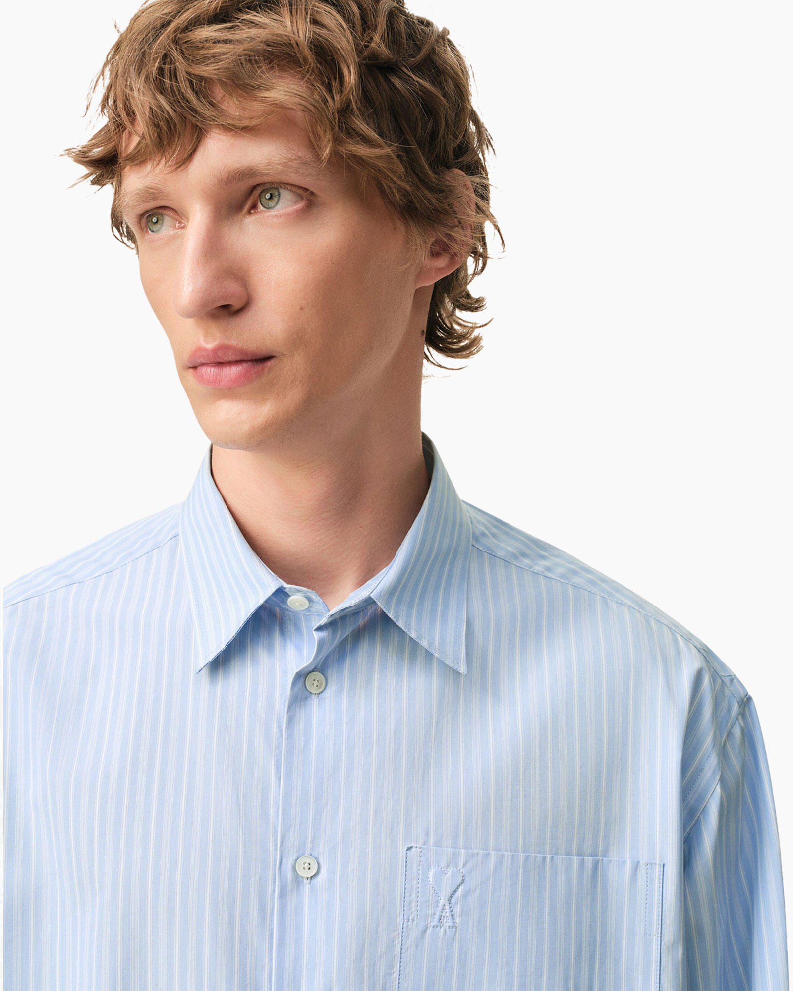 Shirt, Tie, Dress Shirt, Person, Face
