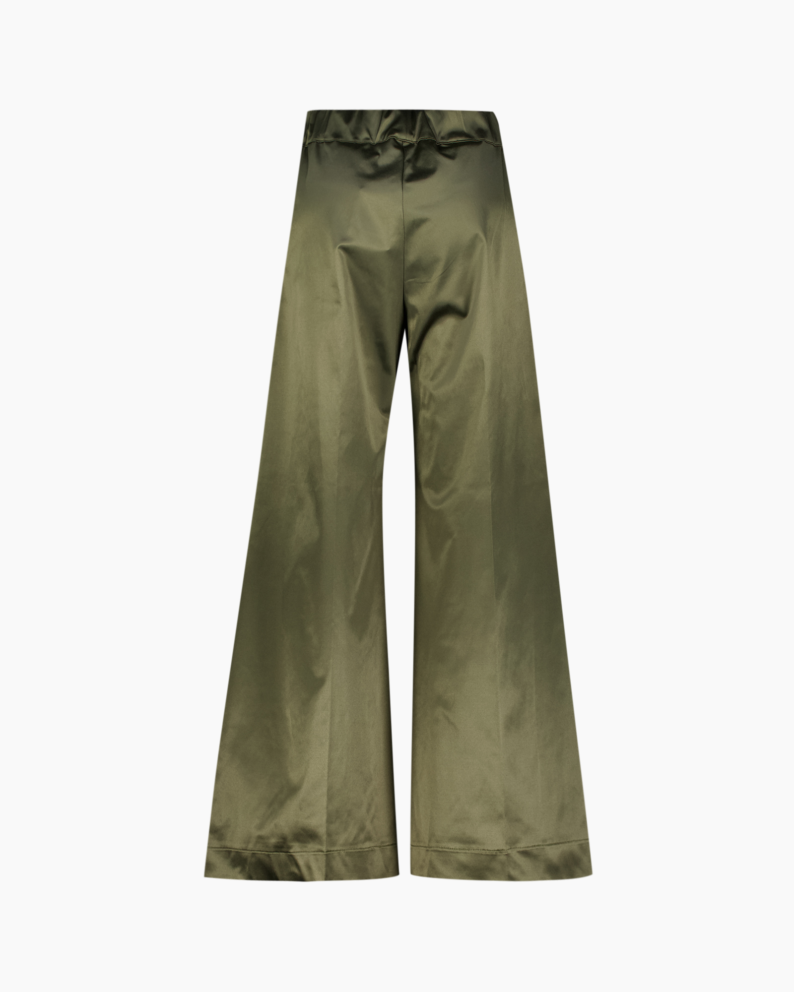 pants, trousers, wide-leg, olive, satin