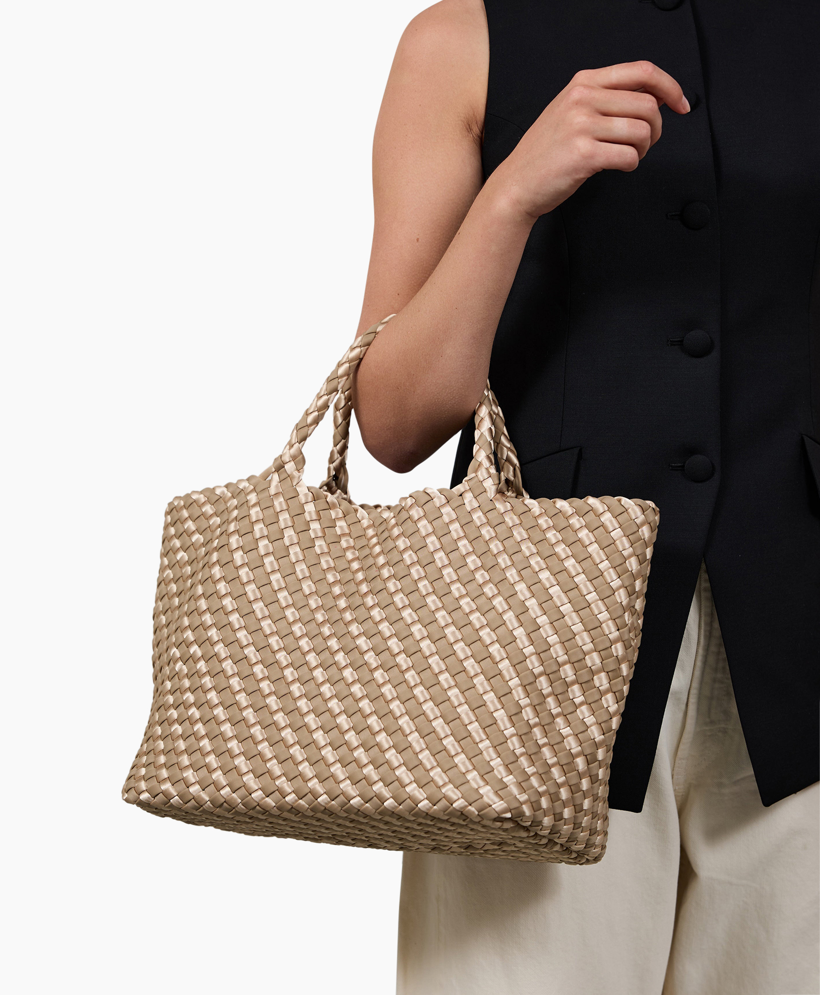 woven bag, beach bag, basket weave, neon?, tote bag