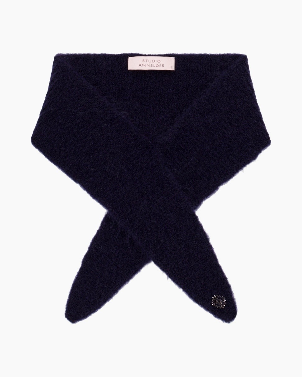 scarf, navy, knit, soft, scarf accessory