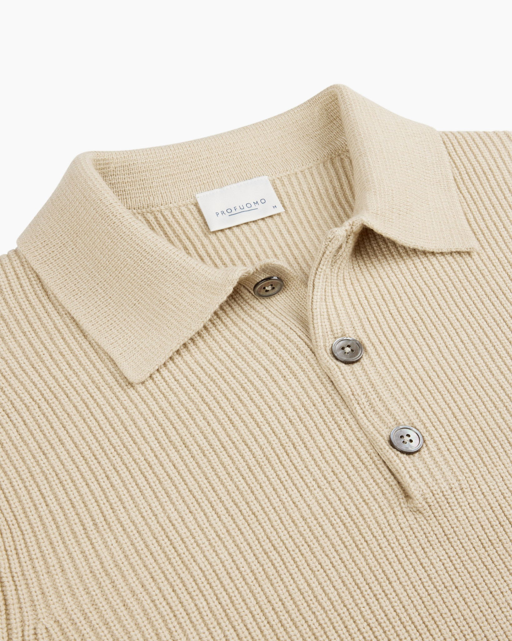 Trui Polo Ls Off White