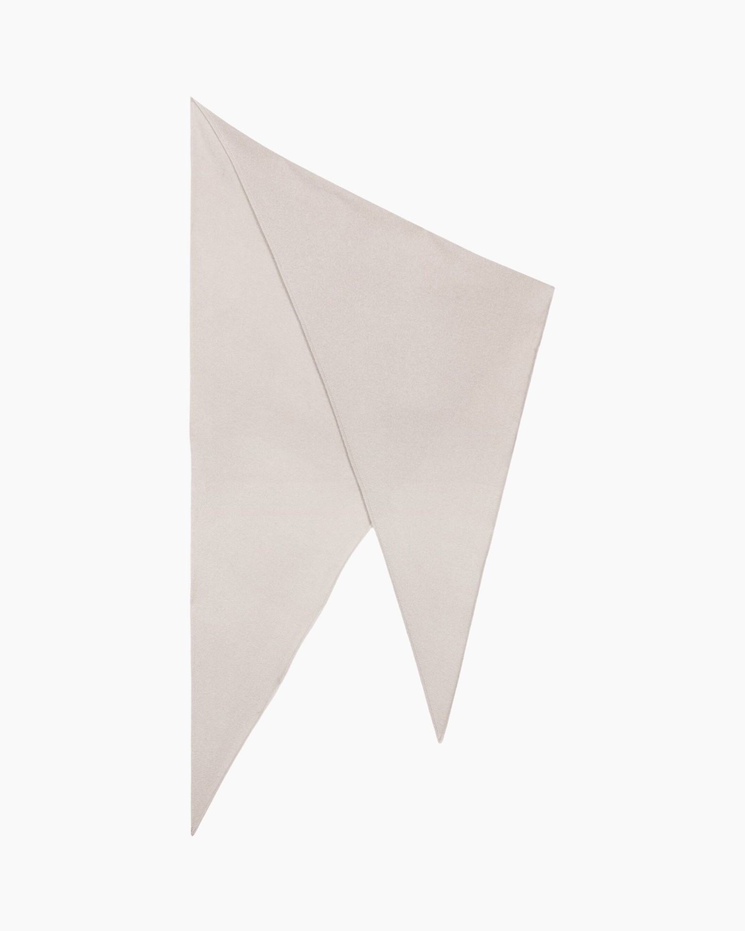 scarf, triangle scarf, beige, soft fabric, silk-like