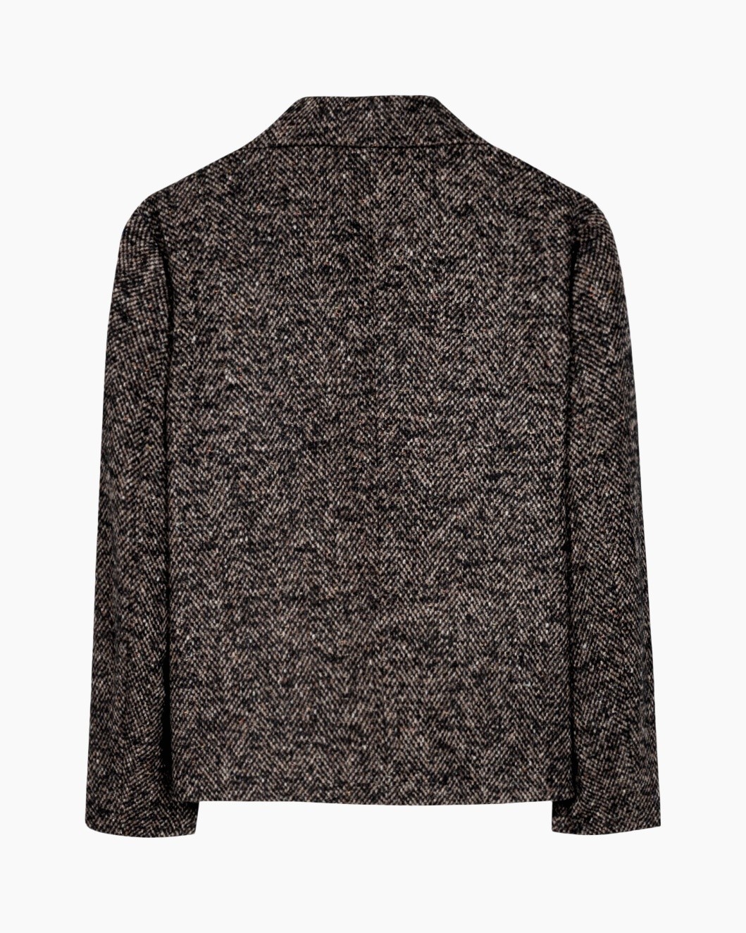 coat, texture, tweed, midweight, long-sleeve