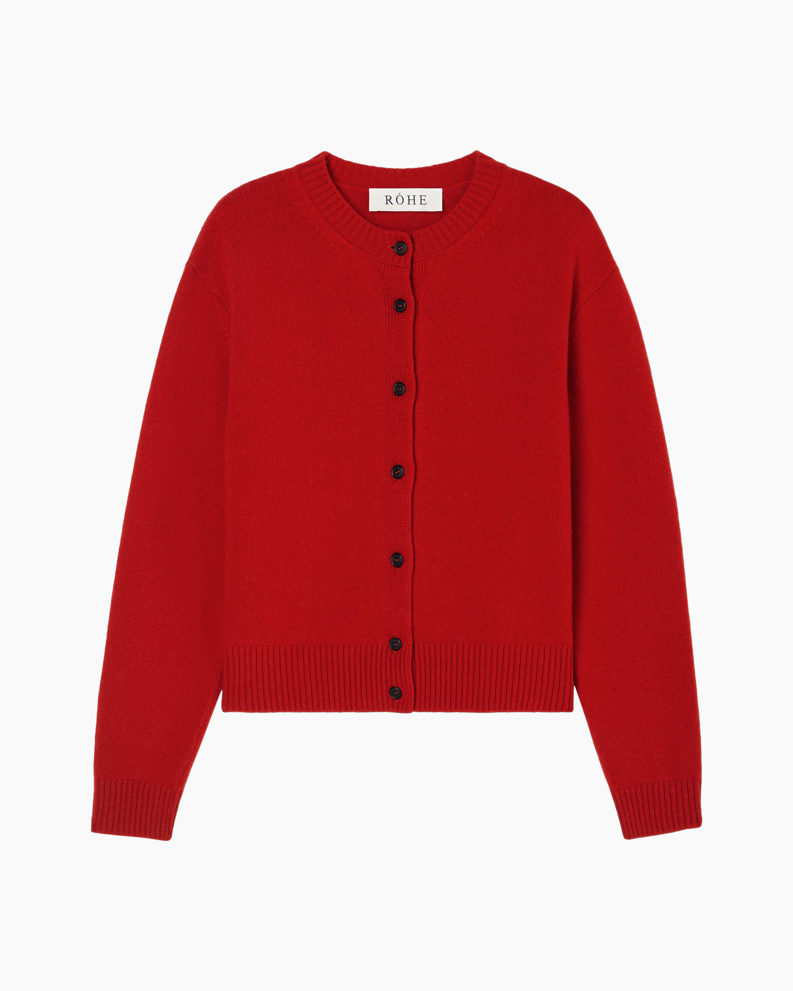 cardigan, red, button-down, knit, casual
