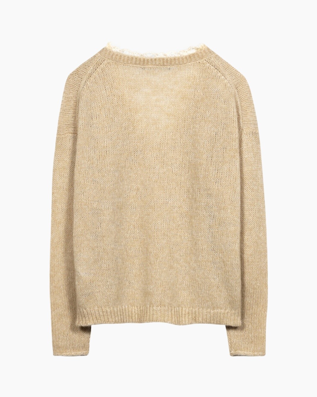 pullover, sweater, knitted, beige, long-sleeve