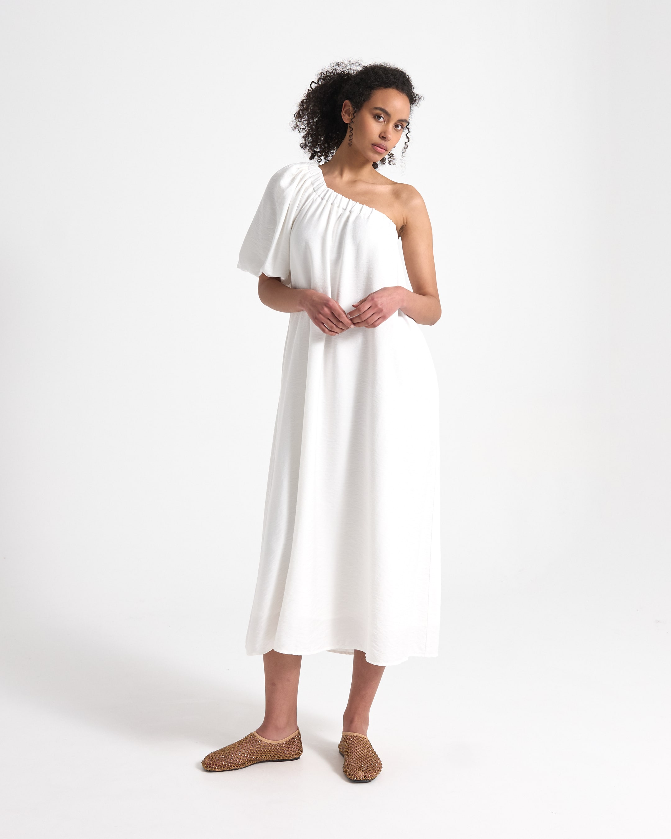 Maxi Jurk Isolaccia Wit