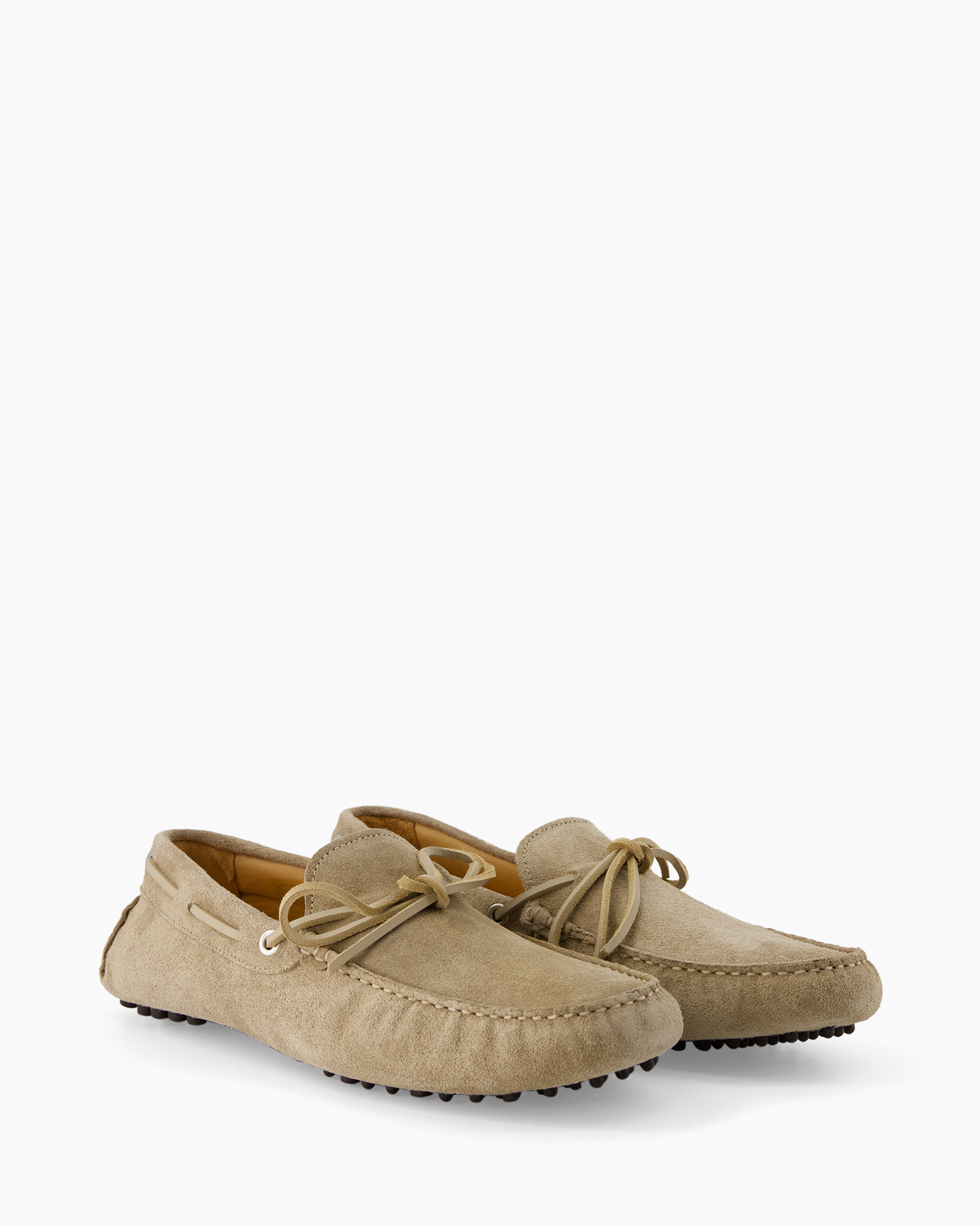 moccasins, drivers, suede, lace-up, beige