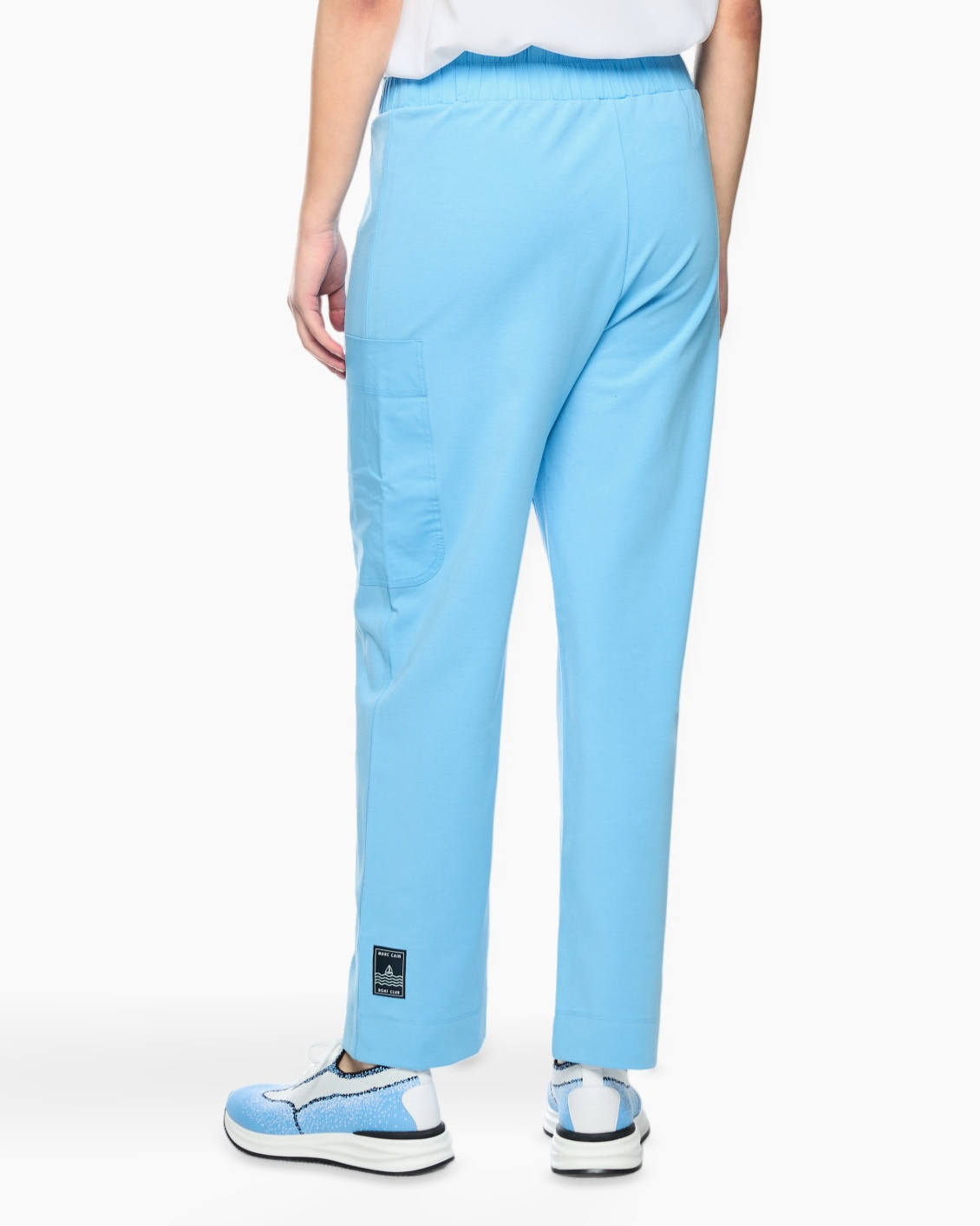 scrub pants, medical pants, cargo pocket, light blue, ankle length