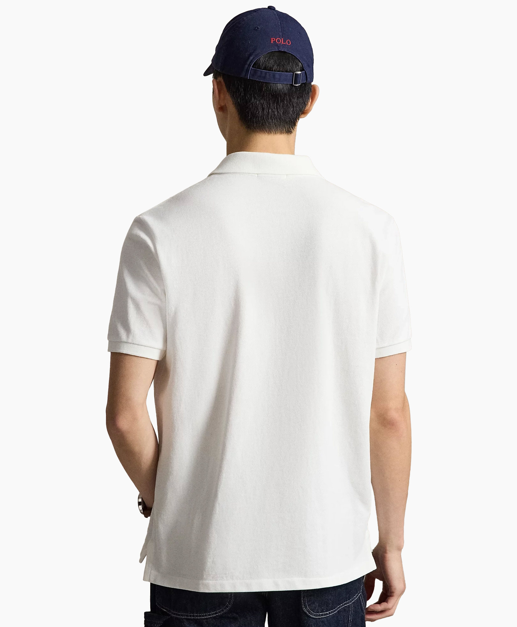 polo shirt,  white polo,  short sleeve,  cotton,  logo small