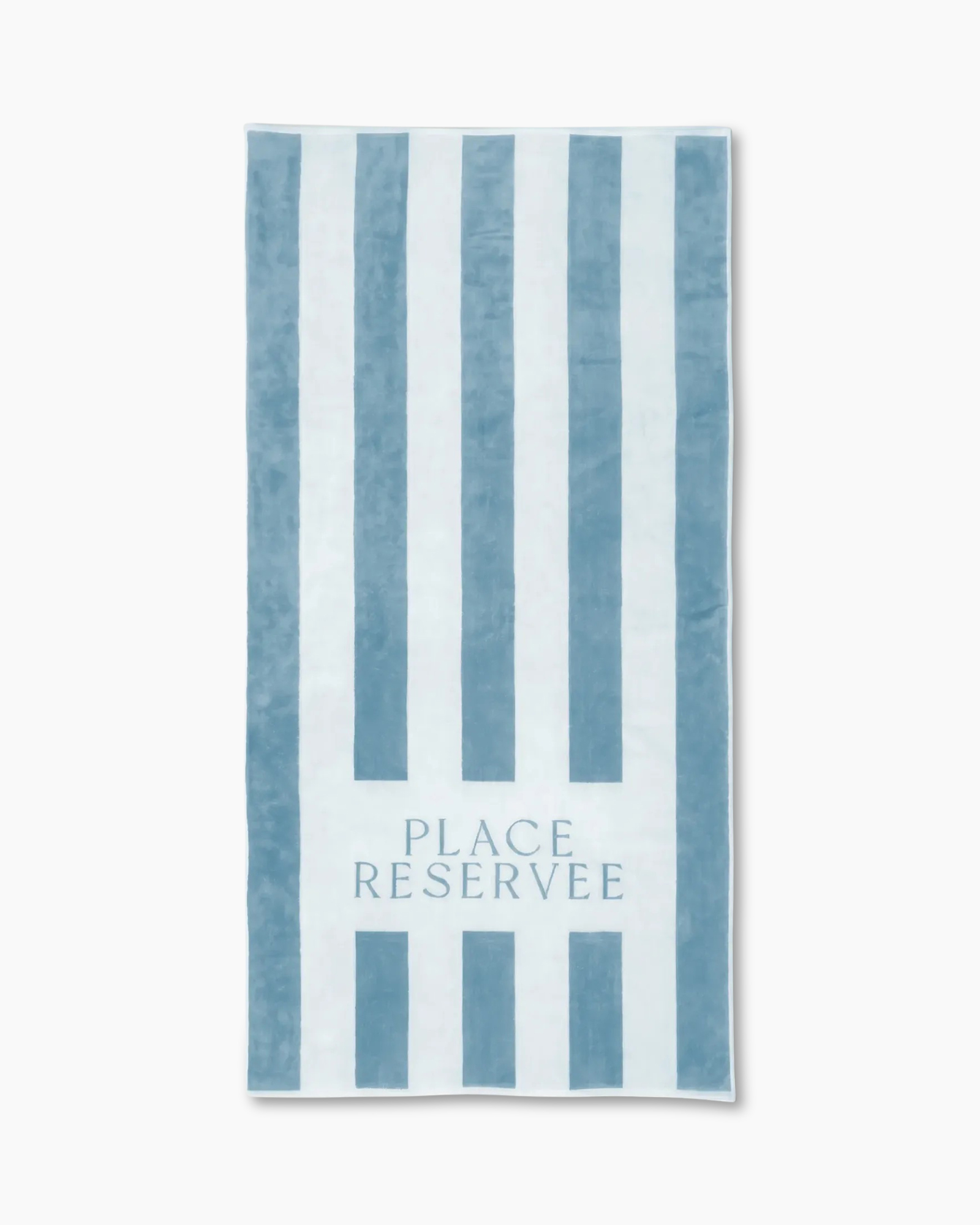 towel, beach towel, striped, blue, text-placename