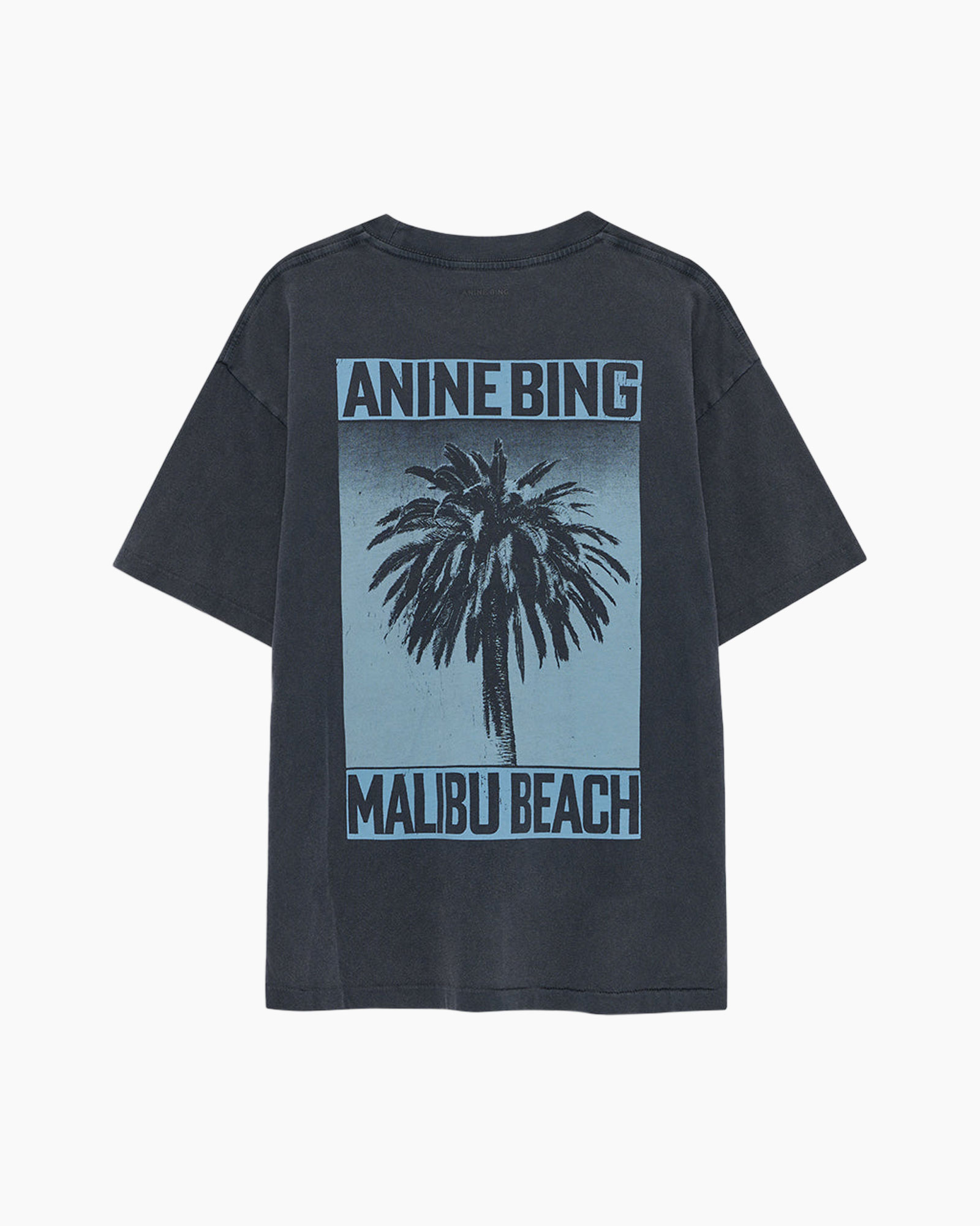 t-shirt, graphic tee, palm tree, blue print, unisex