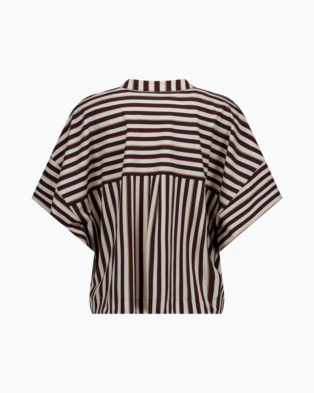 striped top, short-sleeve, kimono sleeve, color block stripes, loose fit