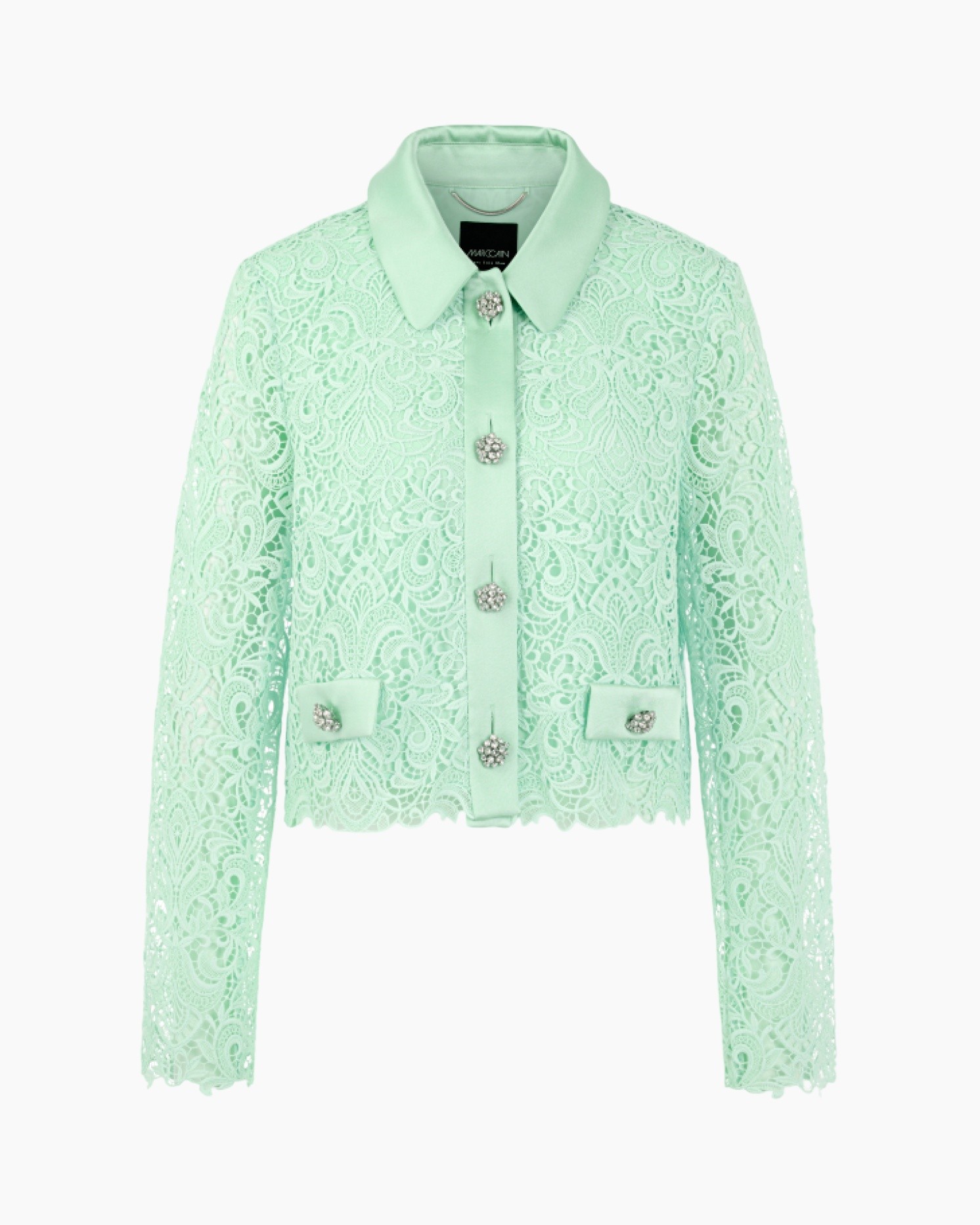 lace, cardigan, mint green, buttons, cropped
