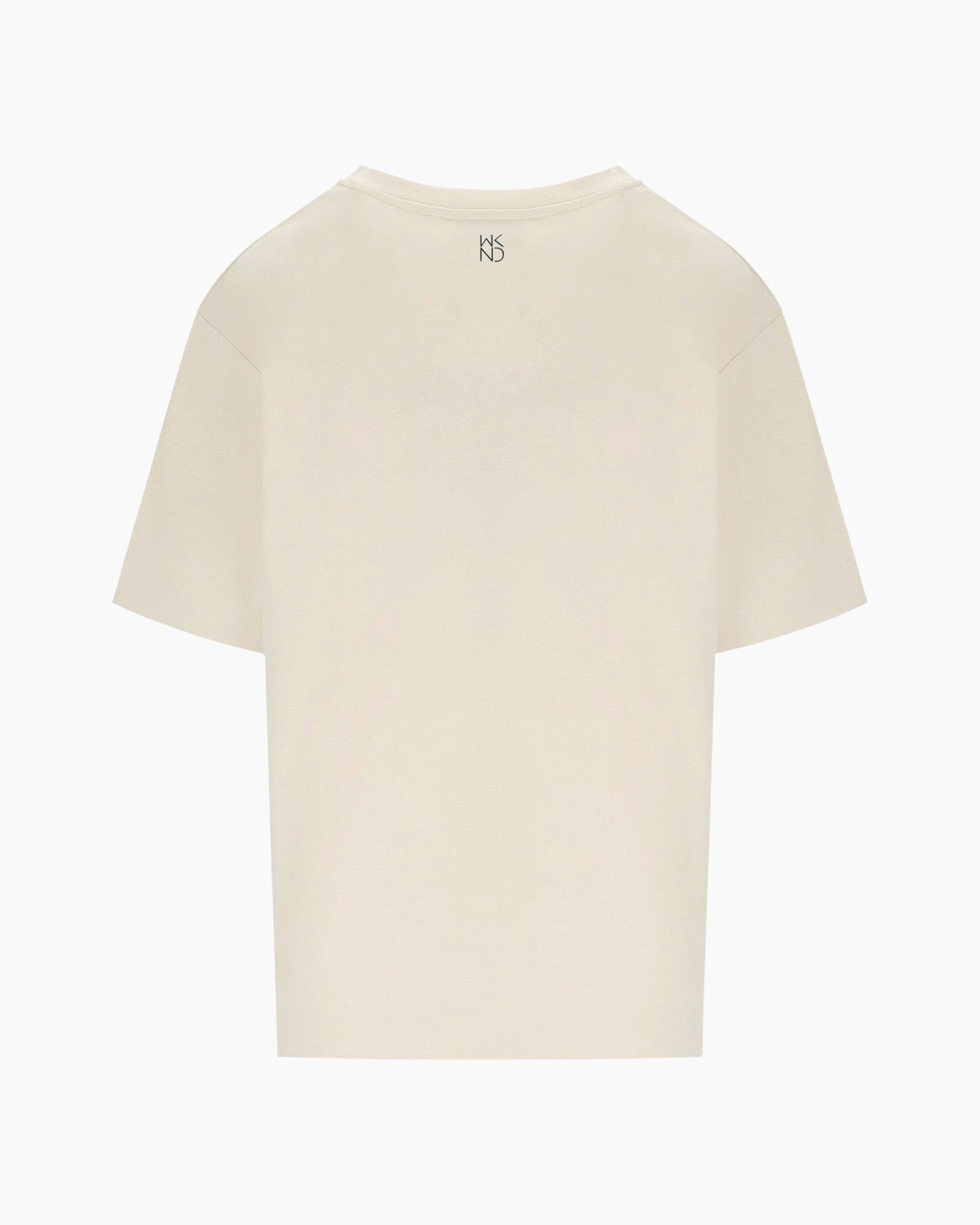 t-shirt, short-sleeve, beige, crew-neck, minimal