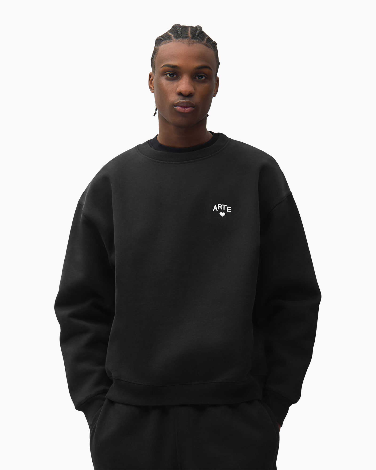 sweatshirt, black, crewneck, unisex, long-sleeve