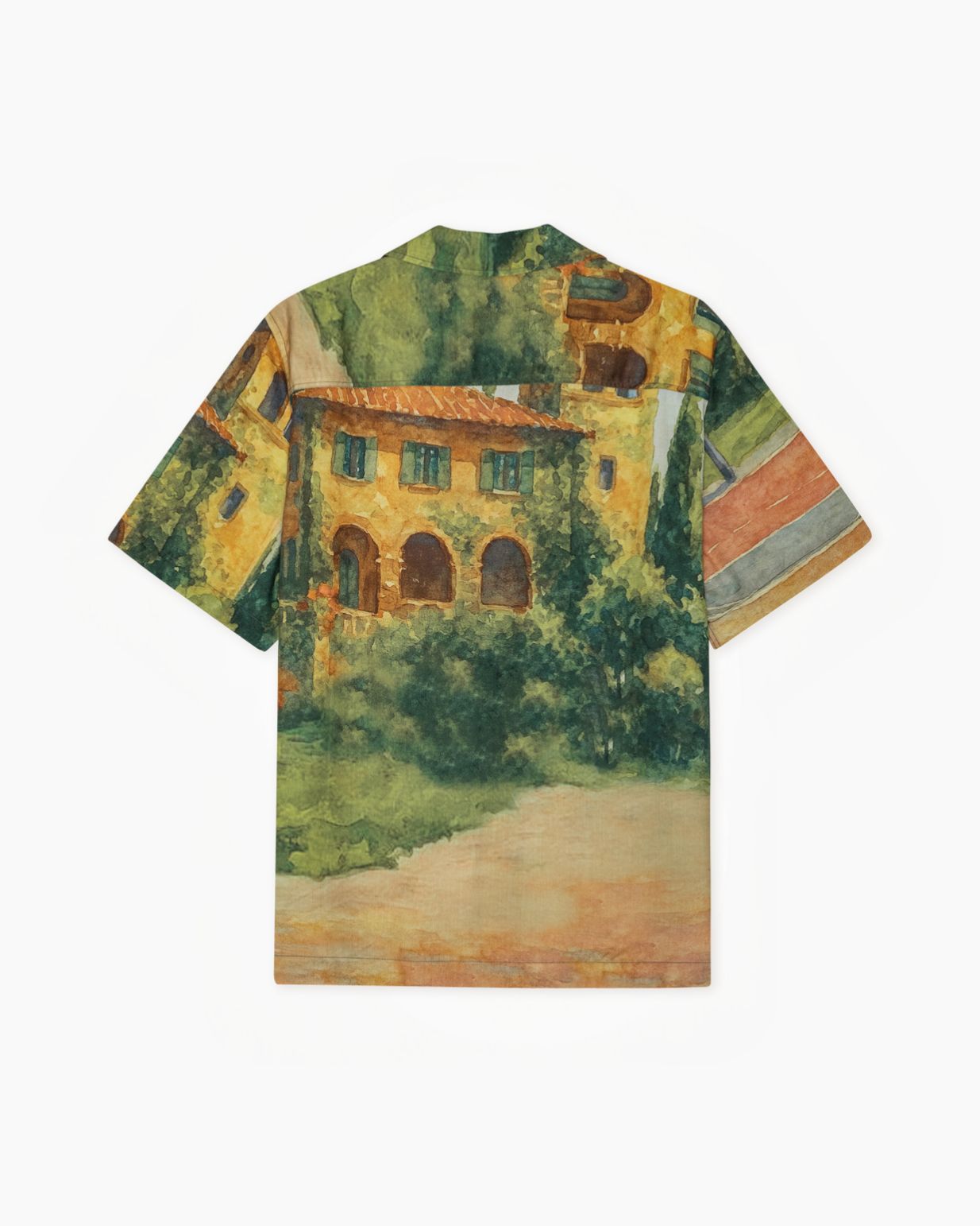 shirt, hawaiian, short-sleeve, print, basketball hoop