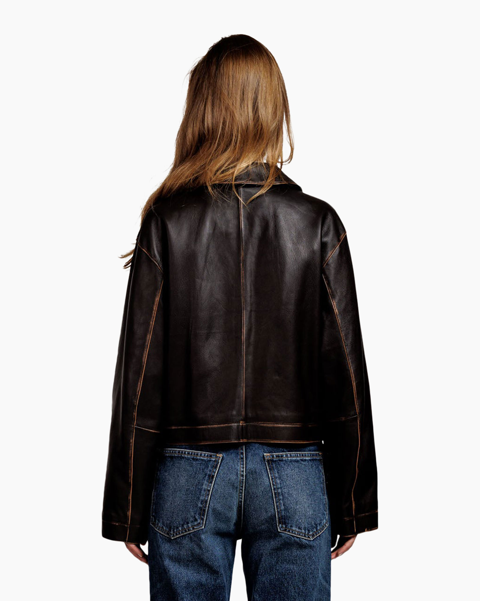 Coat, Jacket, Jeans, Person, Leather Jacket